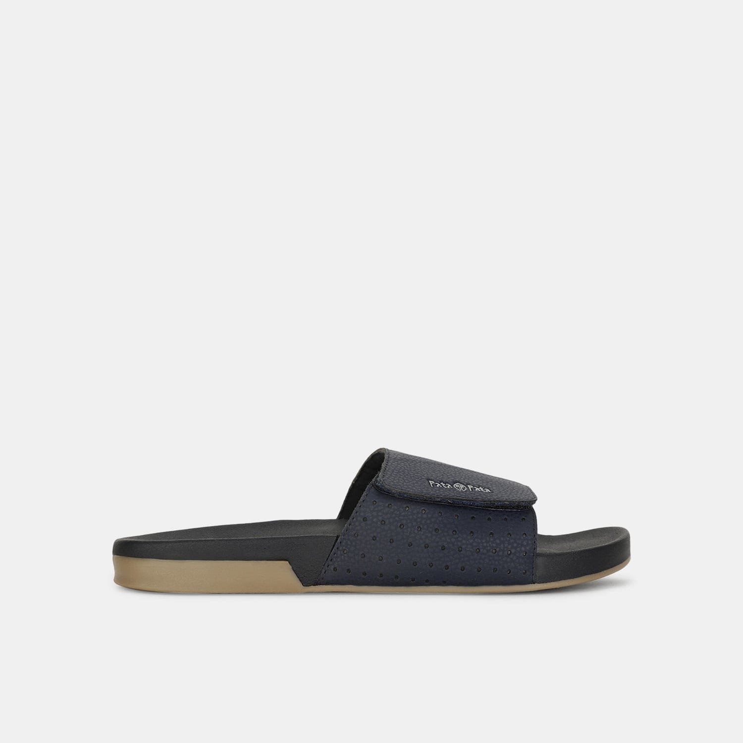 Bata sunshine blue slider mules for men