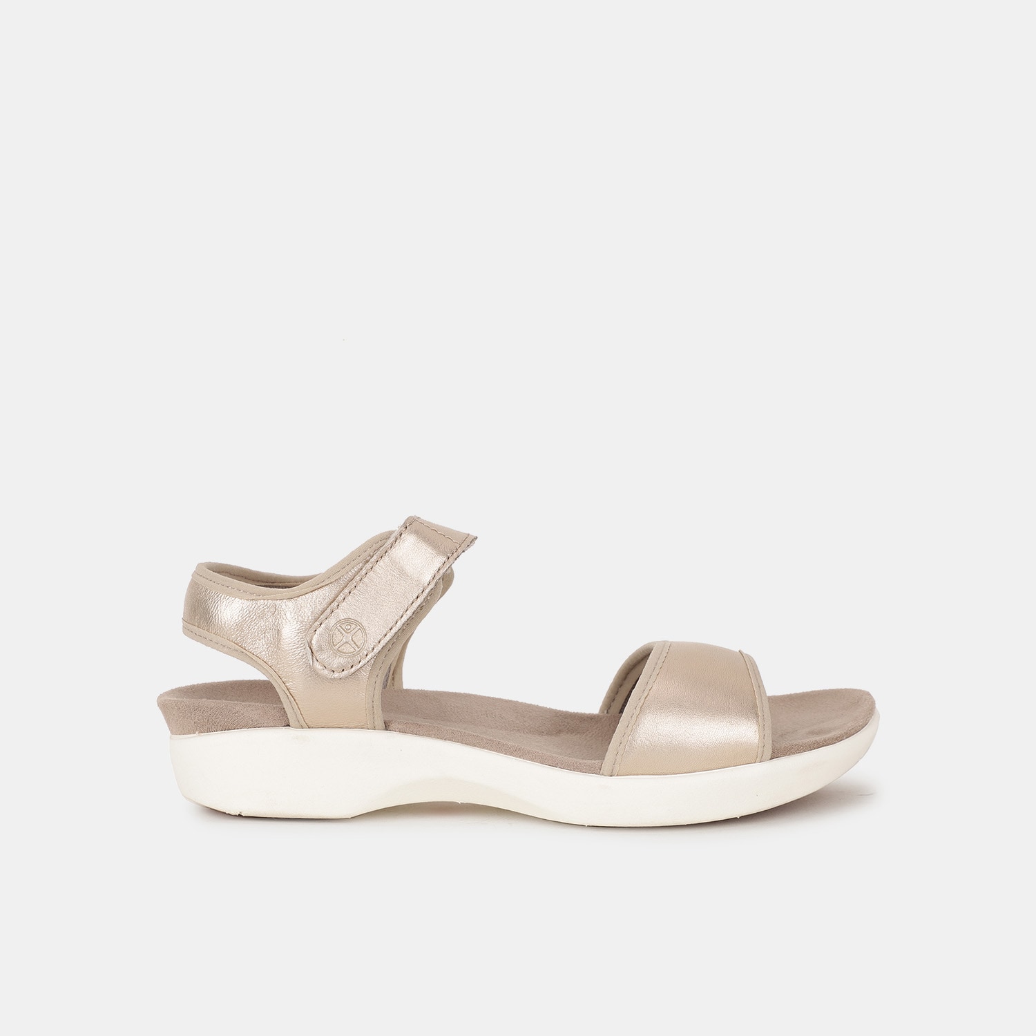 Hush Puppies Silver Flat Sandals For Women