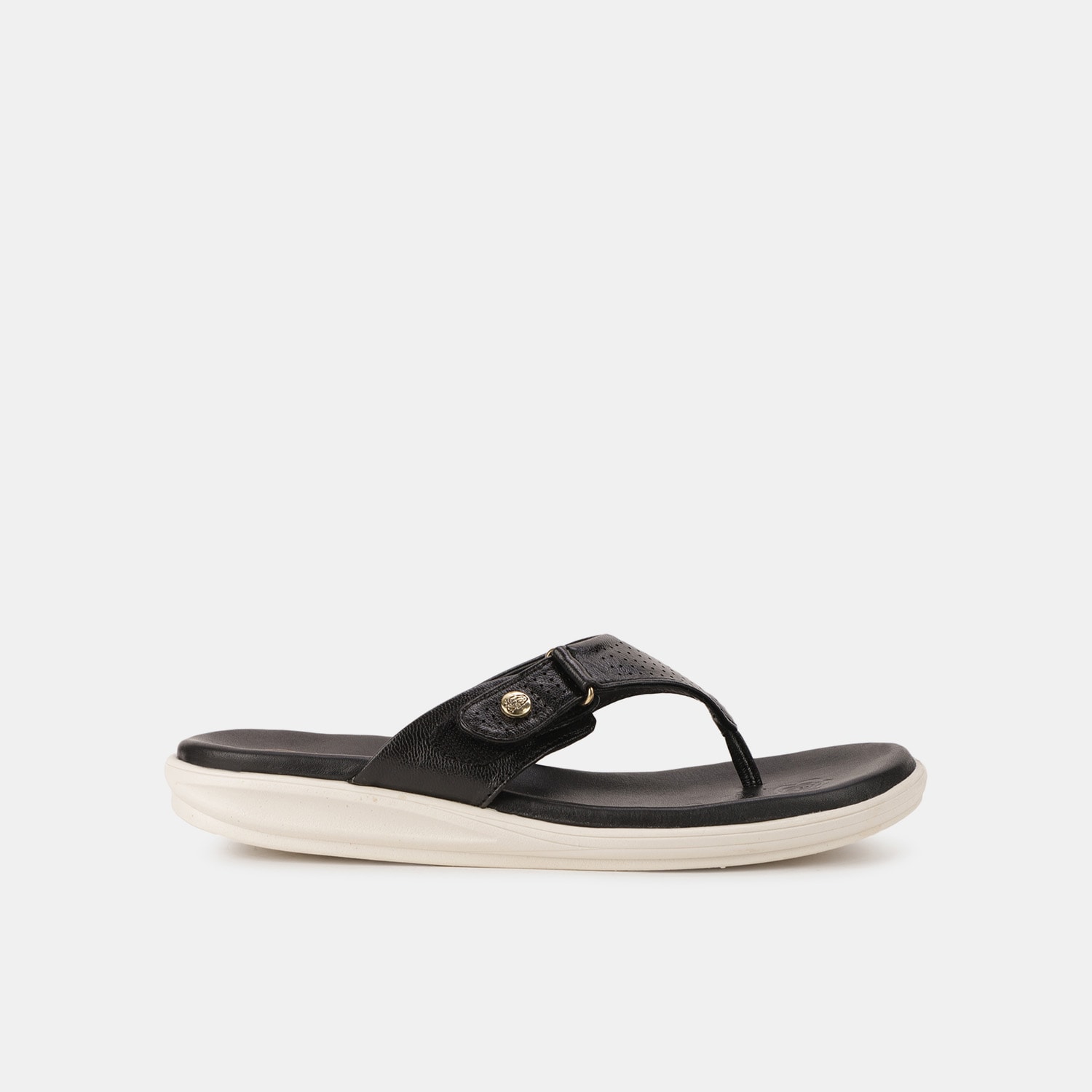 Hush Puppies Black Thongs For Women