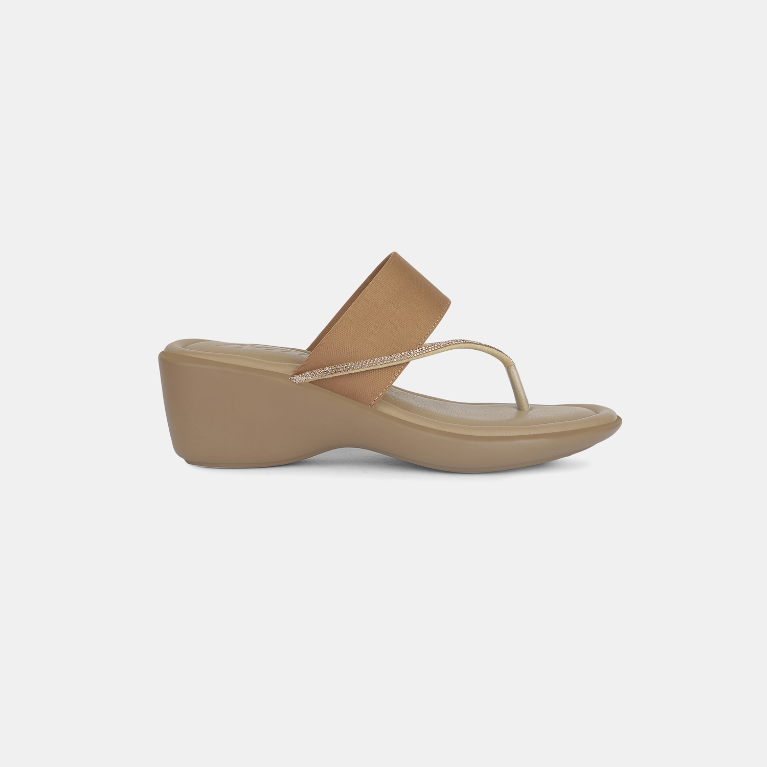 Bata Beige Thong For Women