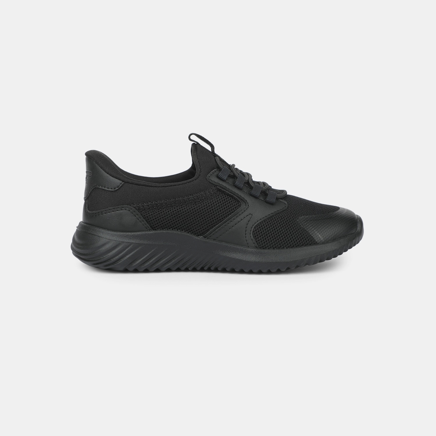 Bubblegummers Black Slip-On Casual Shoes For Kids