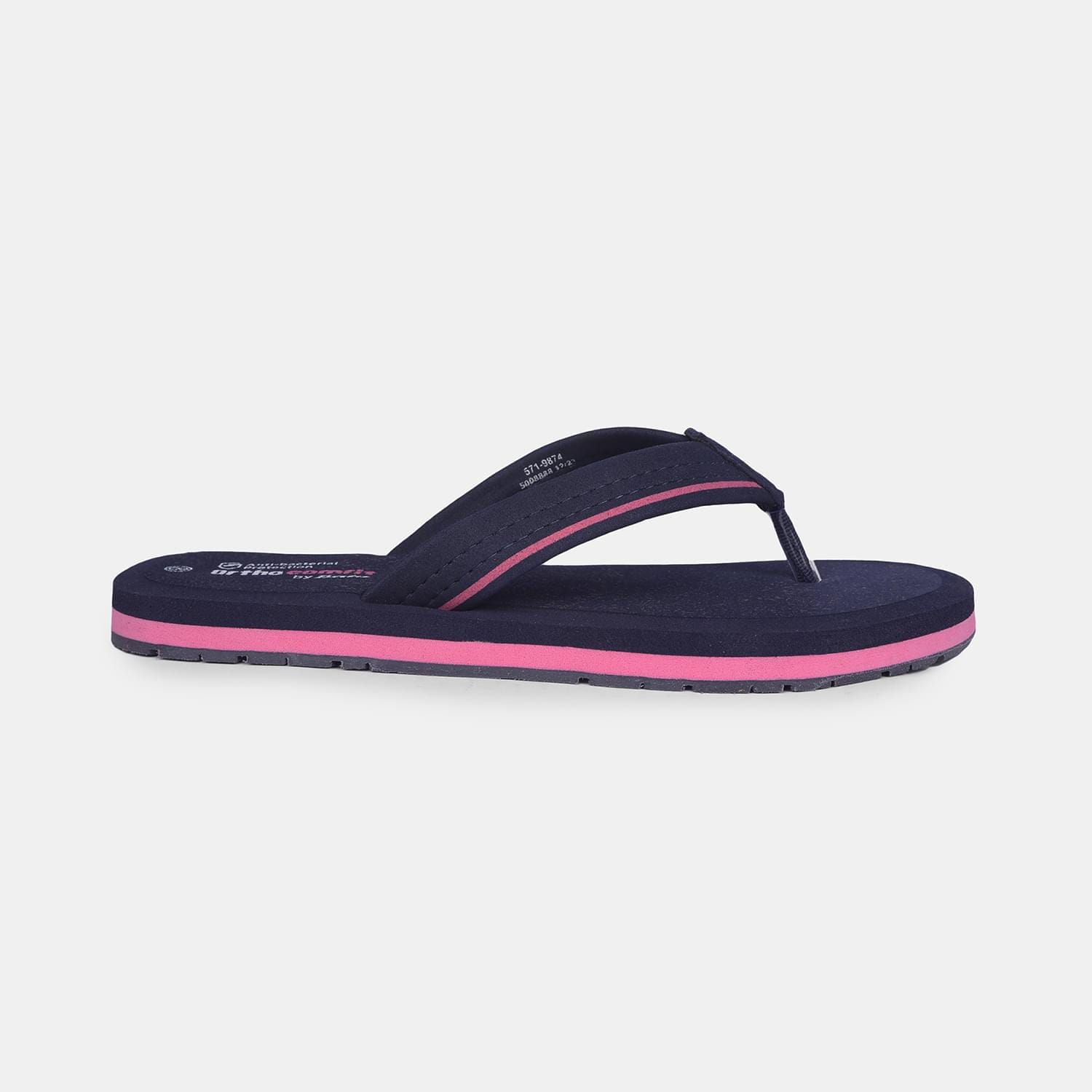 Bata sunshine navy flip-flop thongs for women