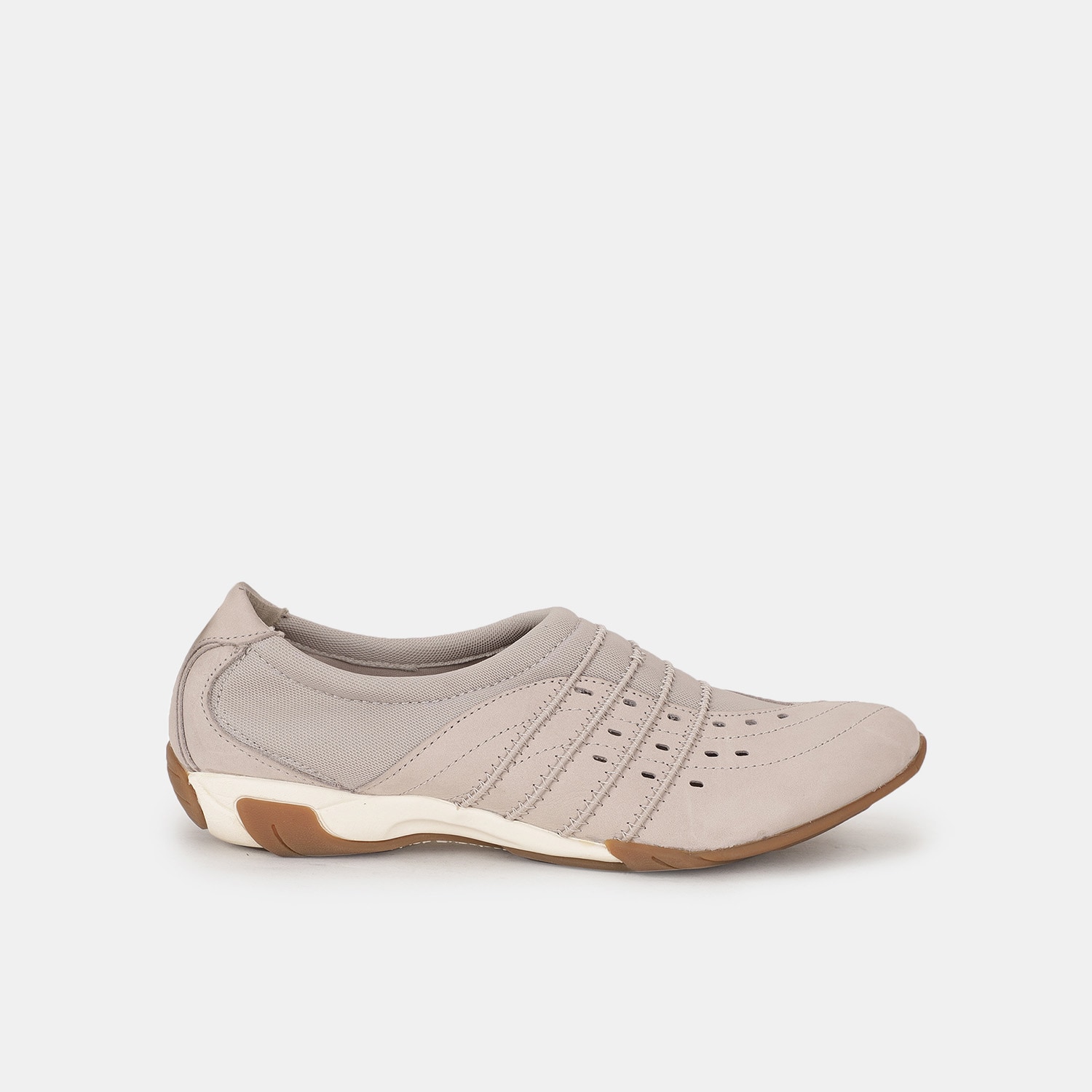 Hush Puppies Grey Slip On Casual Shoes For Women