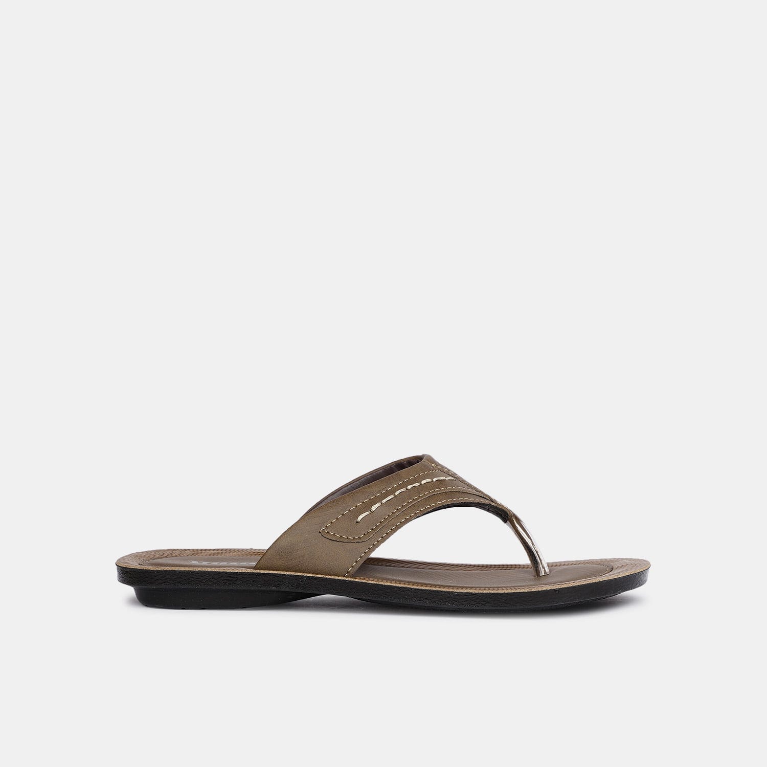 Bata tan casual thong slippers for men