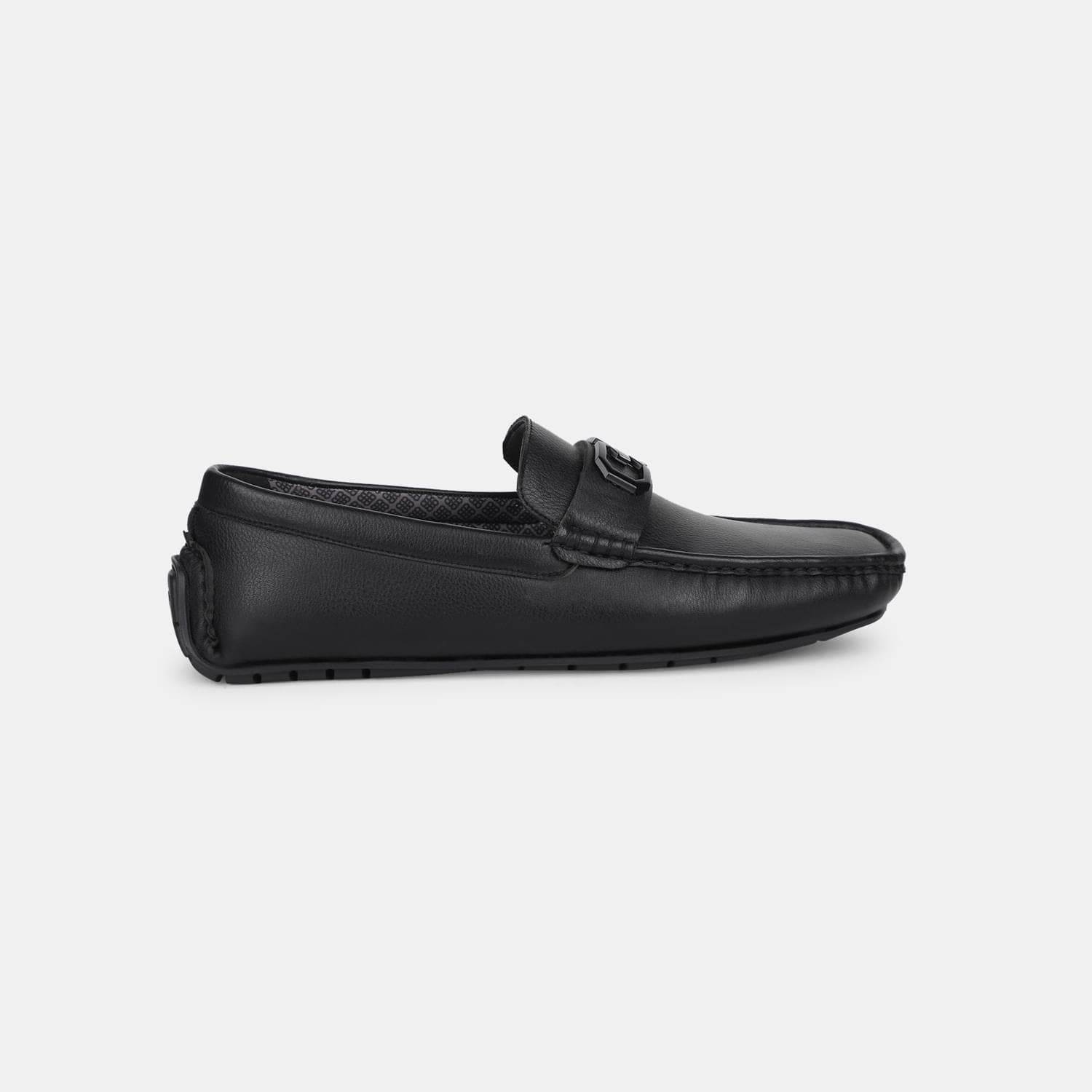RED LABEL BLACK LOAFERS FOR MEN