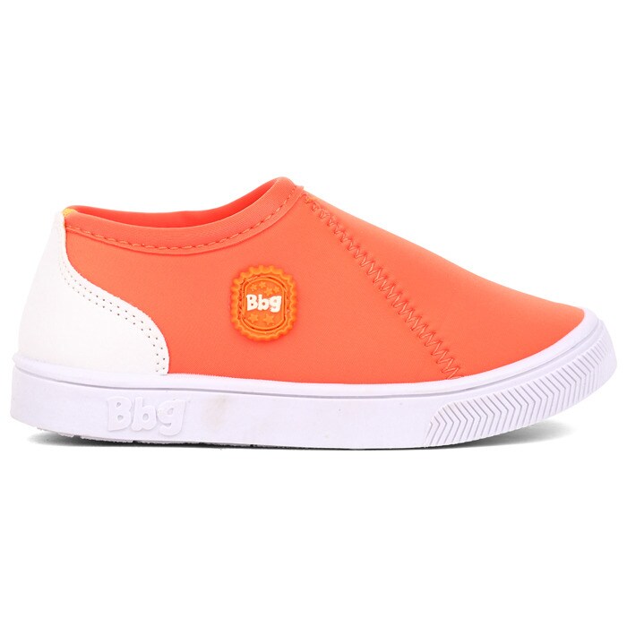 Bubblegummers orange textile casual slip-on shoes for kids