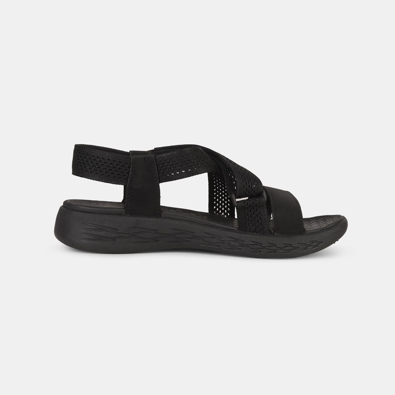 Power Black Sports Sandals For Women