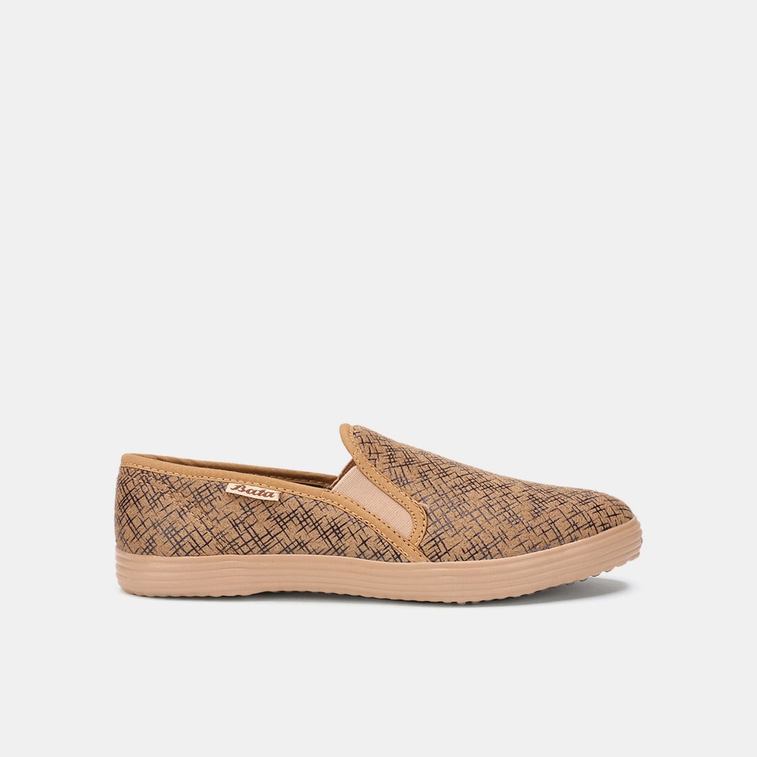 Bata beige casual ballerinas for women