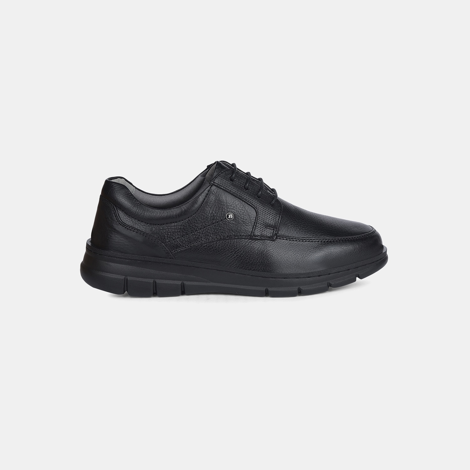 Bata Black Formal Lace-Up Shoes For Men