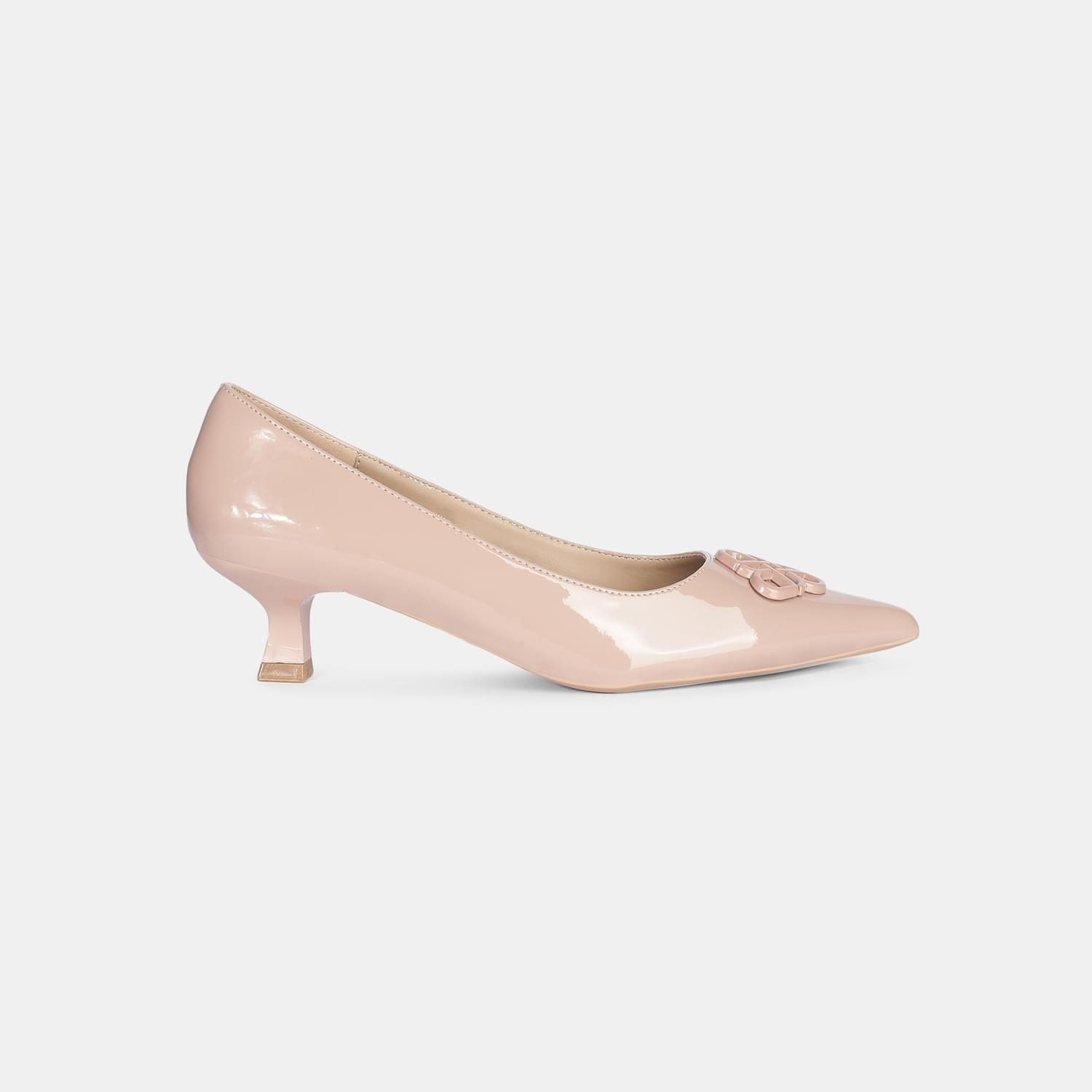RED LABEL BEIGE PUMPS FOR WOMEN