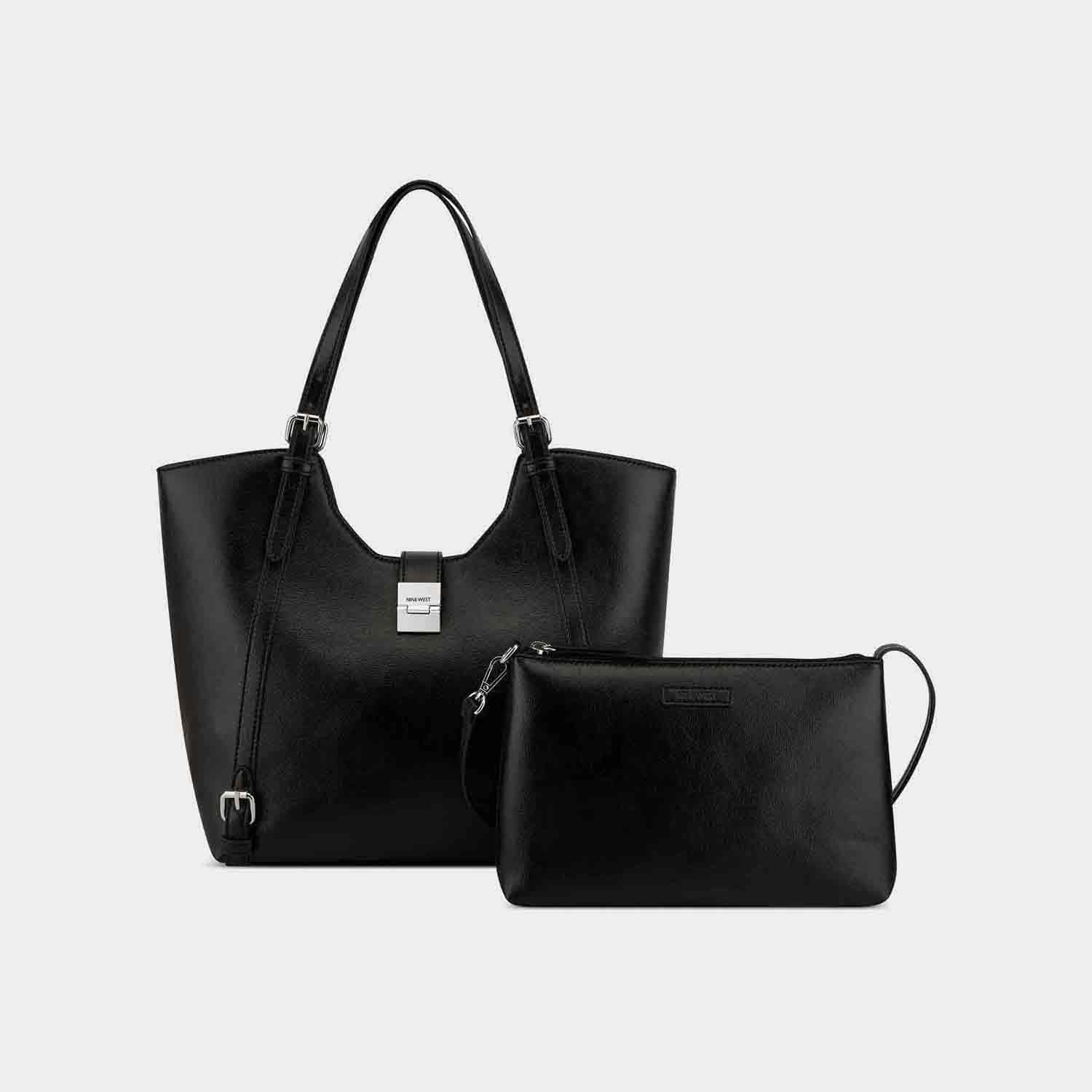NINE WEST BLACK HAND BAG FOR WOMEN