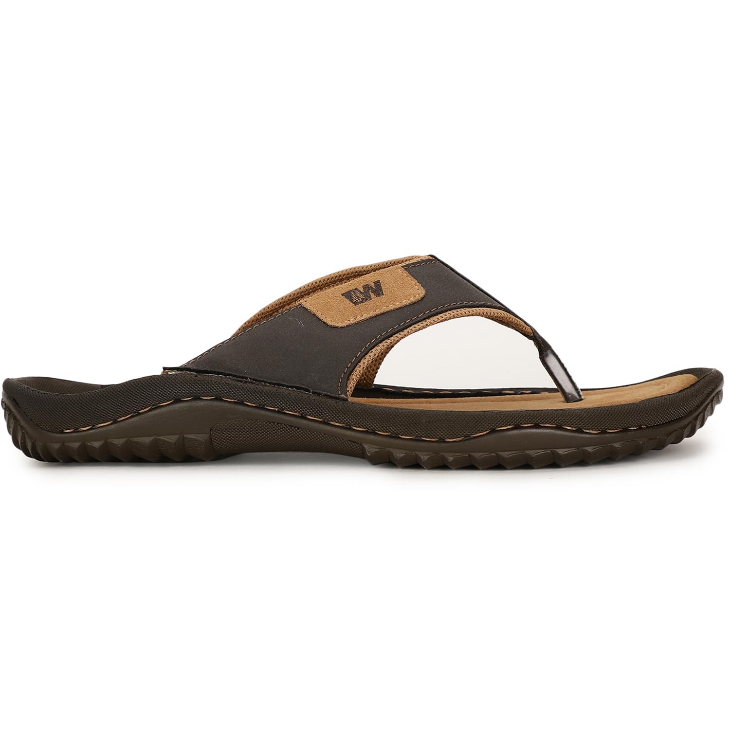 Weinbrenner dark brown flip flop for men