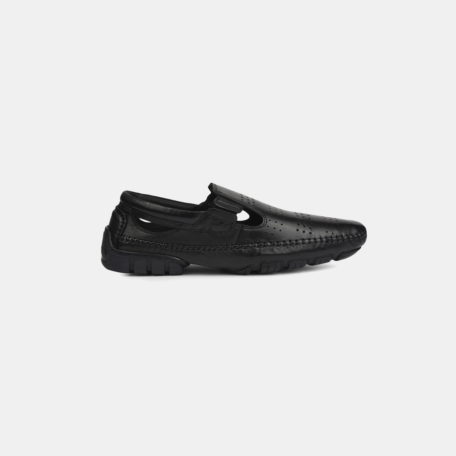 Hush Puppies Black Casual Slip-On Shoes For Men