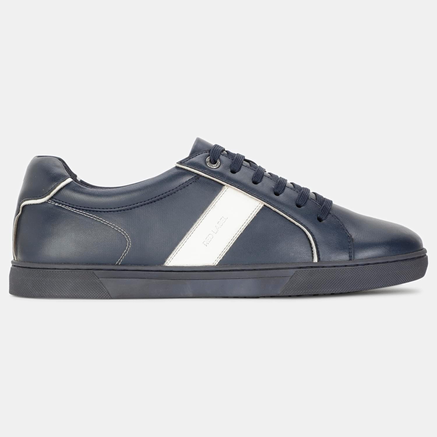 Red label navy sneakers for men
