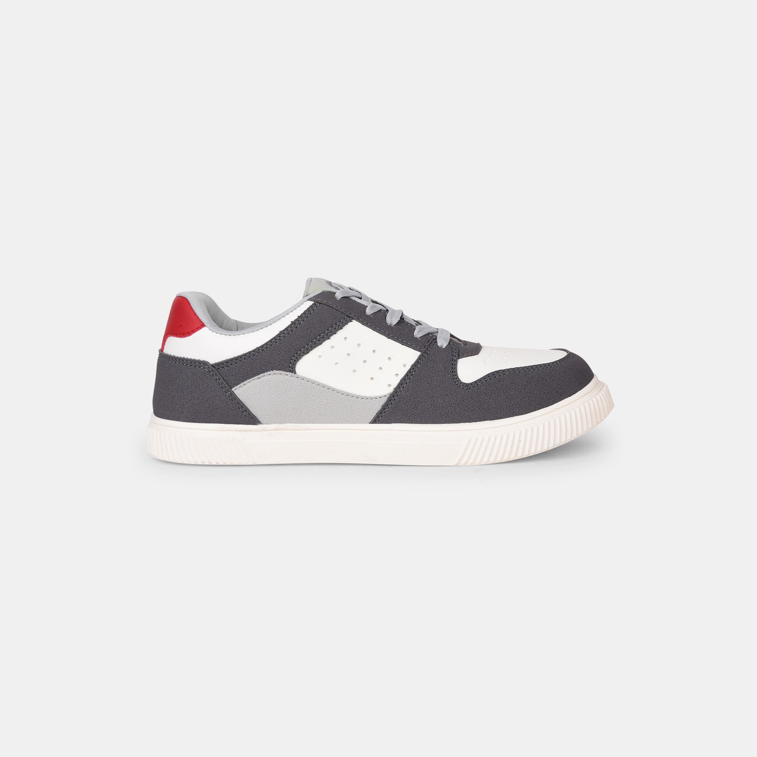 Bata Grey Lace-Up Casual Shoes For Men