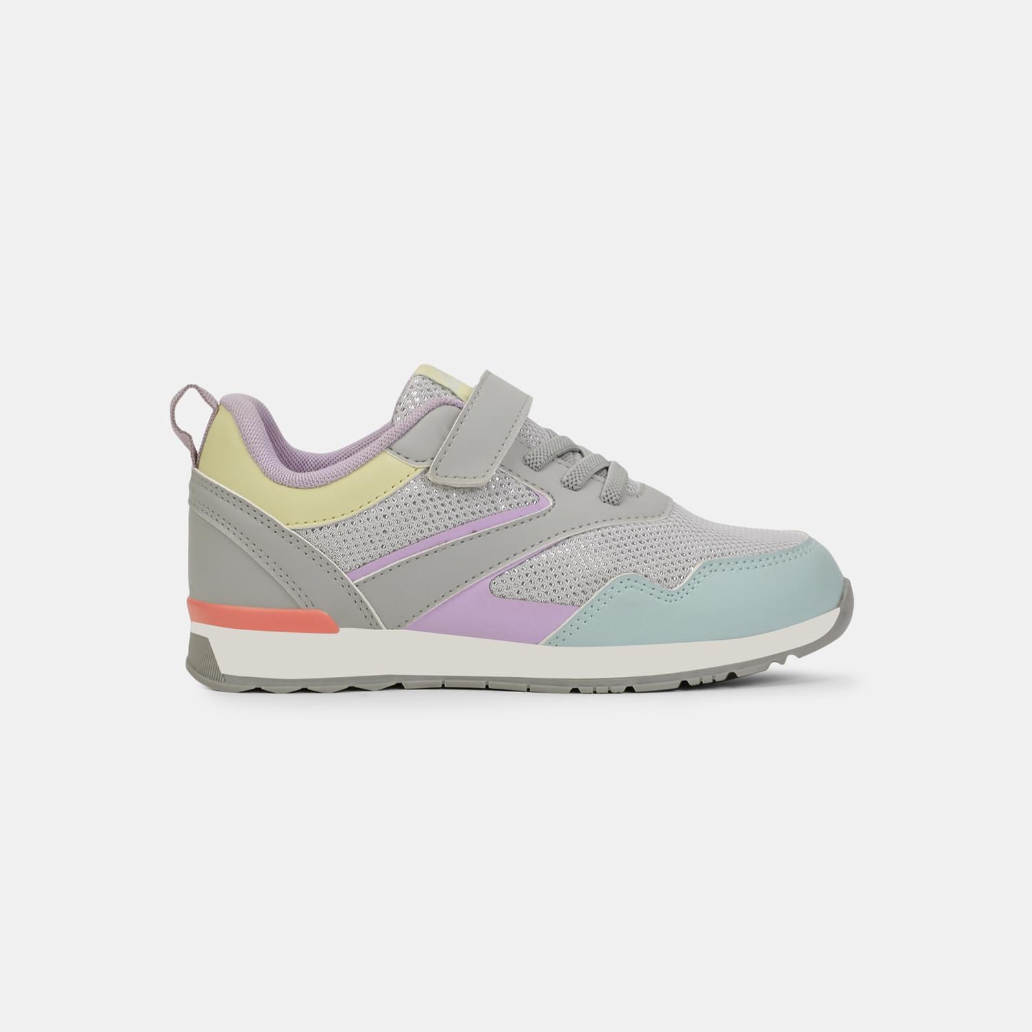BUBBLEGUMMERS SILVER CASUAL SHOES FOR KIDS