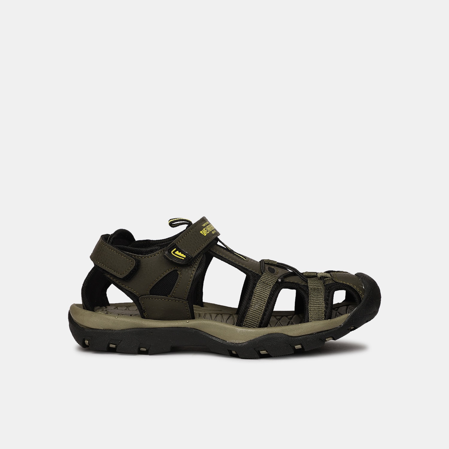 Bata green casual sandals with velcro closure for kids