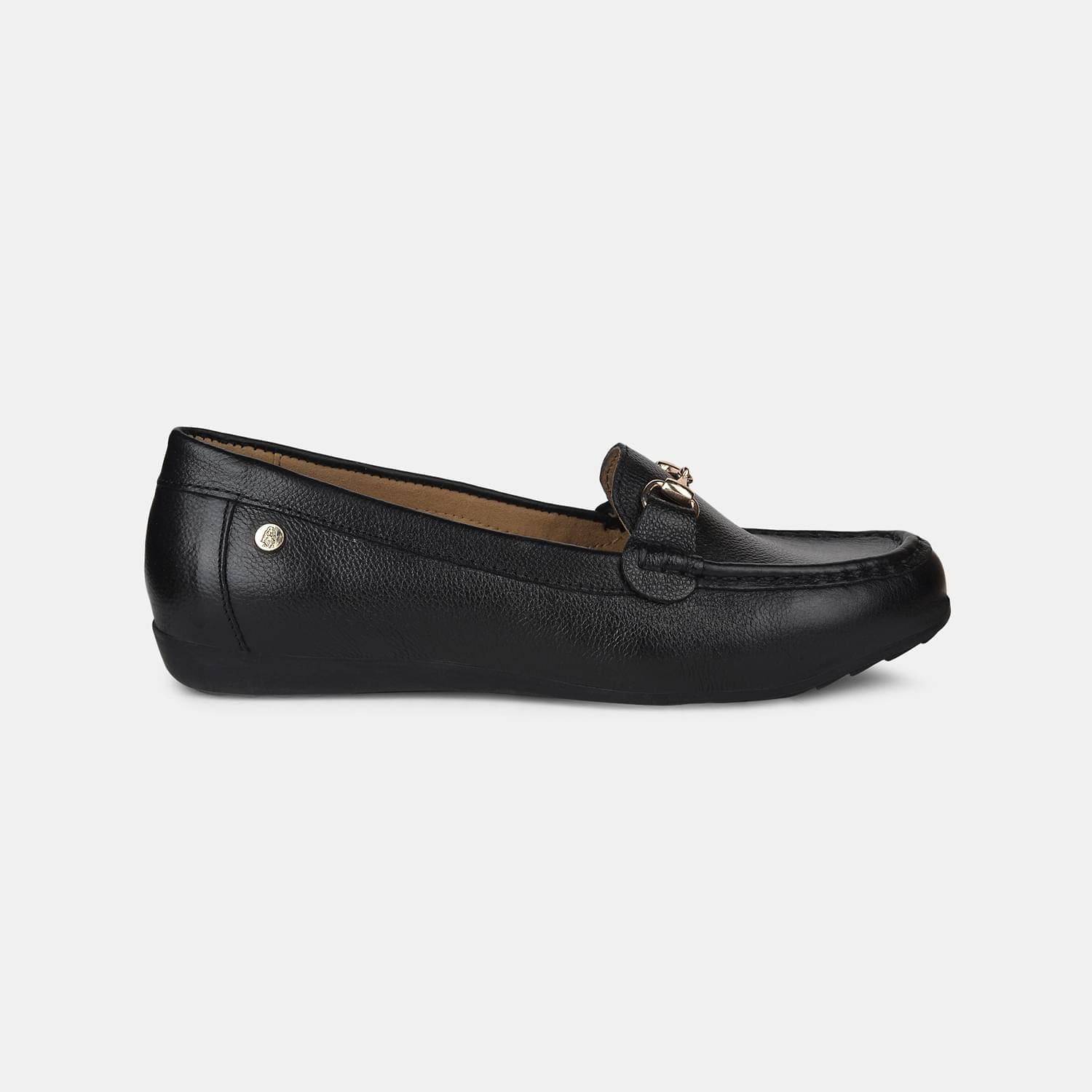 Hush Puppies Black Loafers For Women