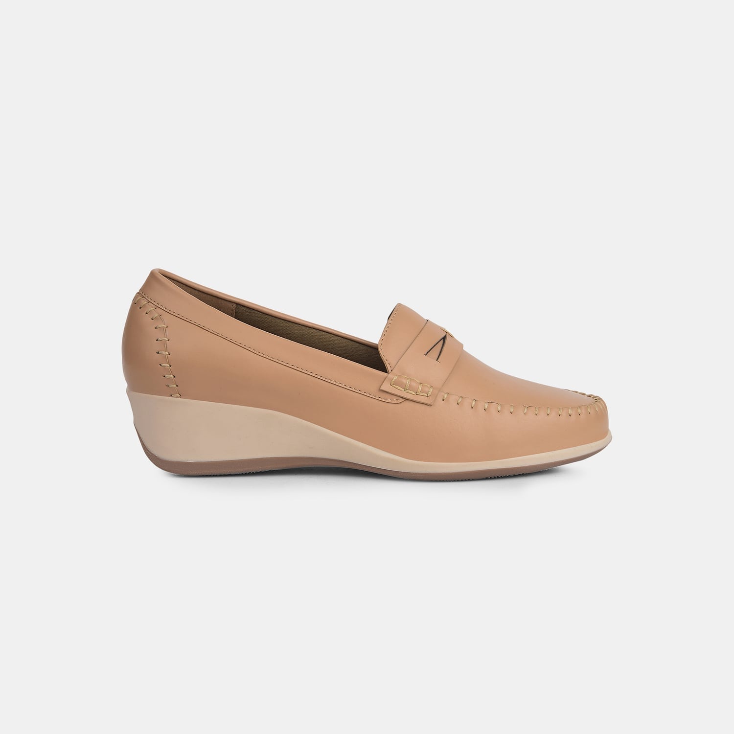 Bata Beige Loafers For Women