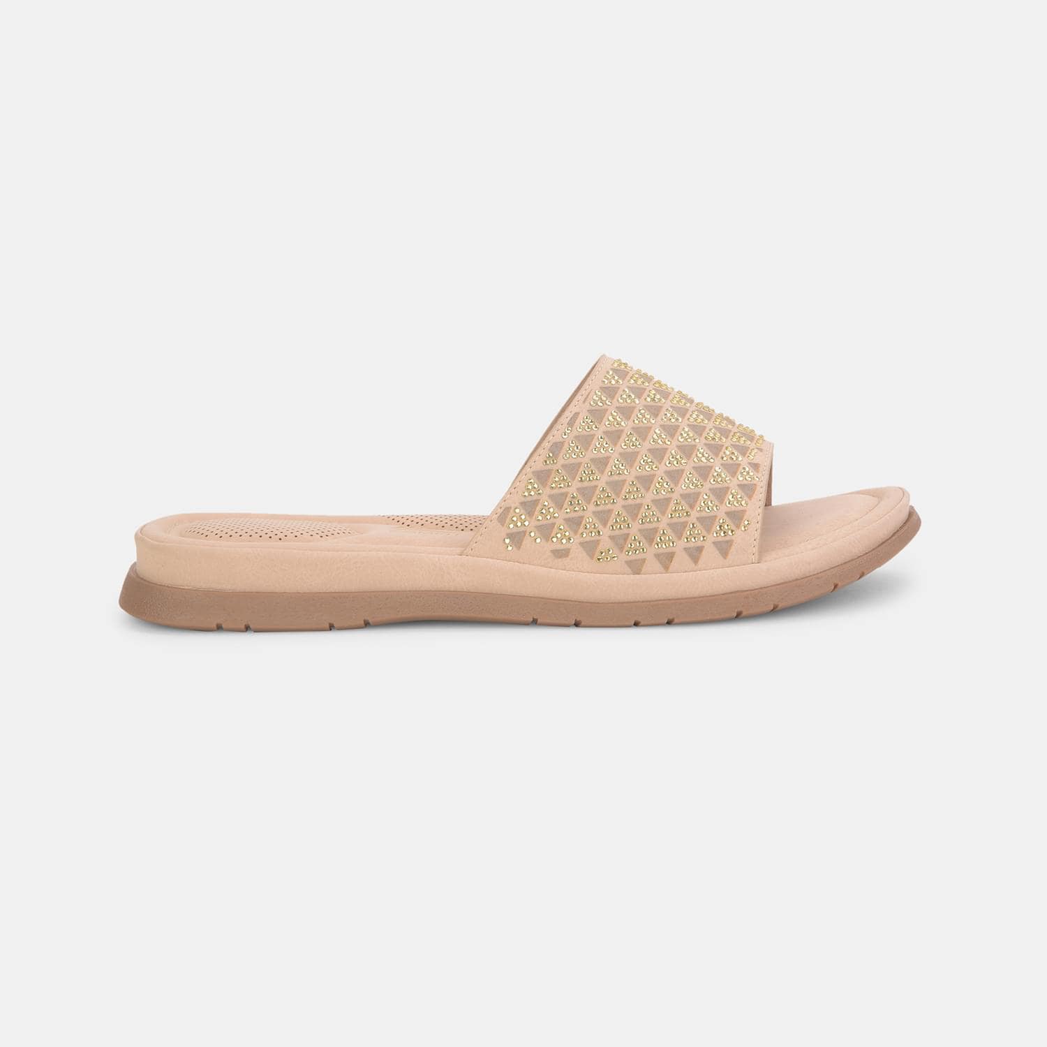 Bata Comfit Beige Flat Mules for Women