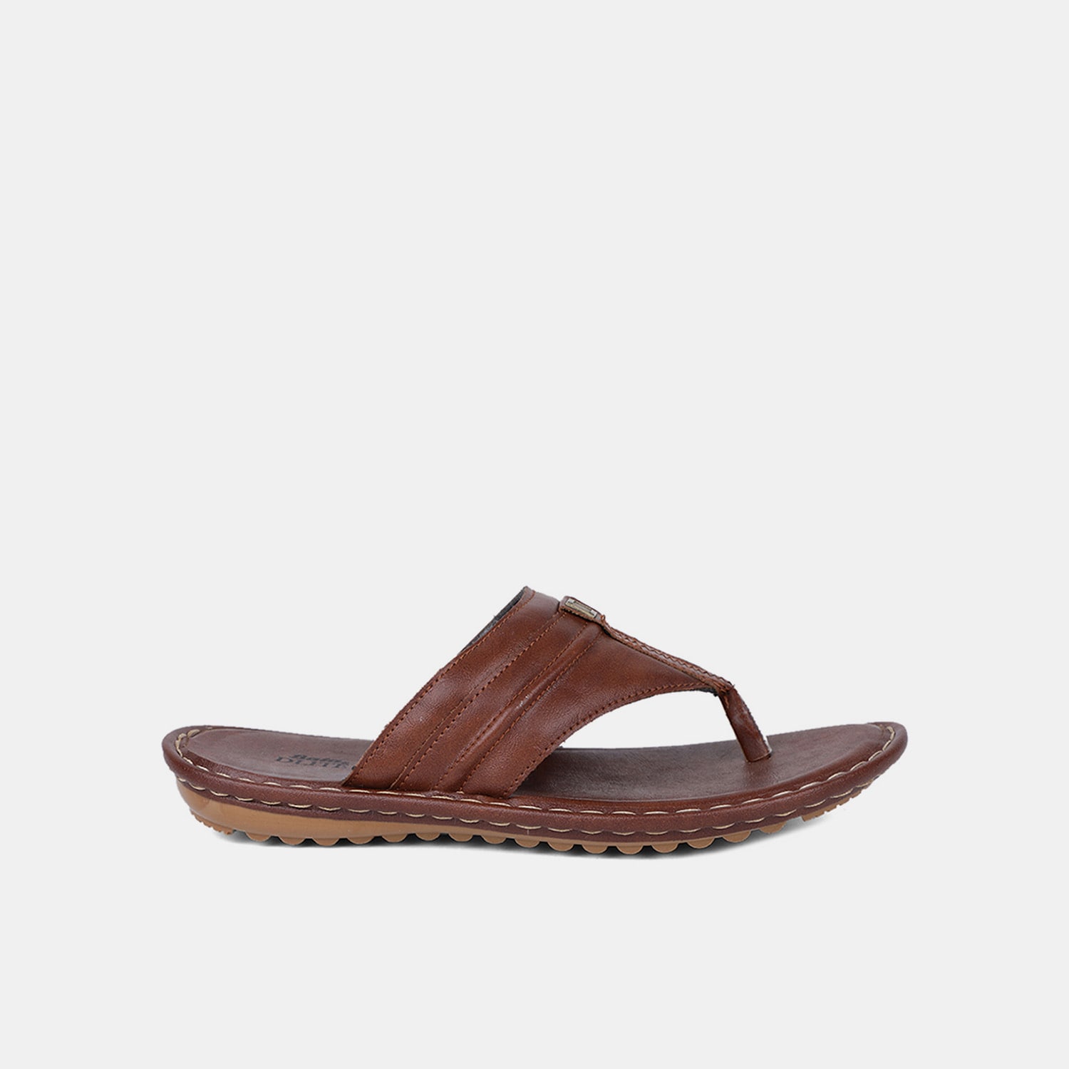 Bata tan casual thong slippers for men