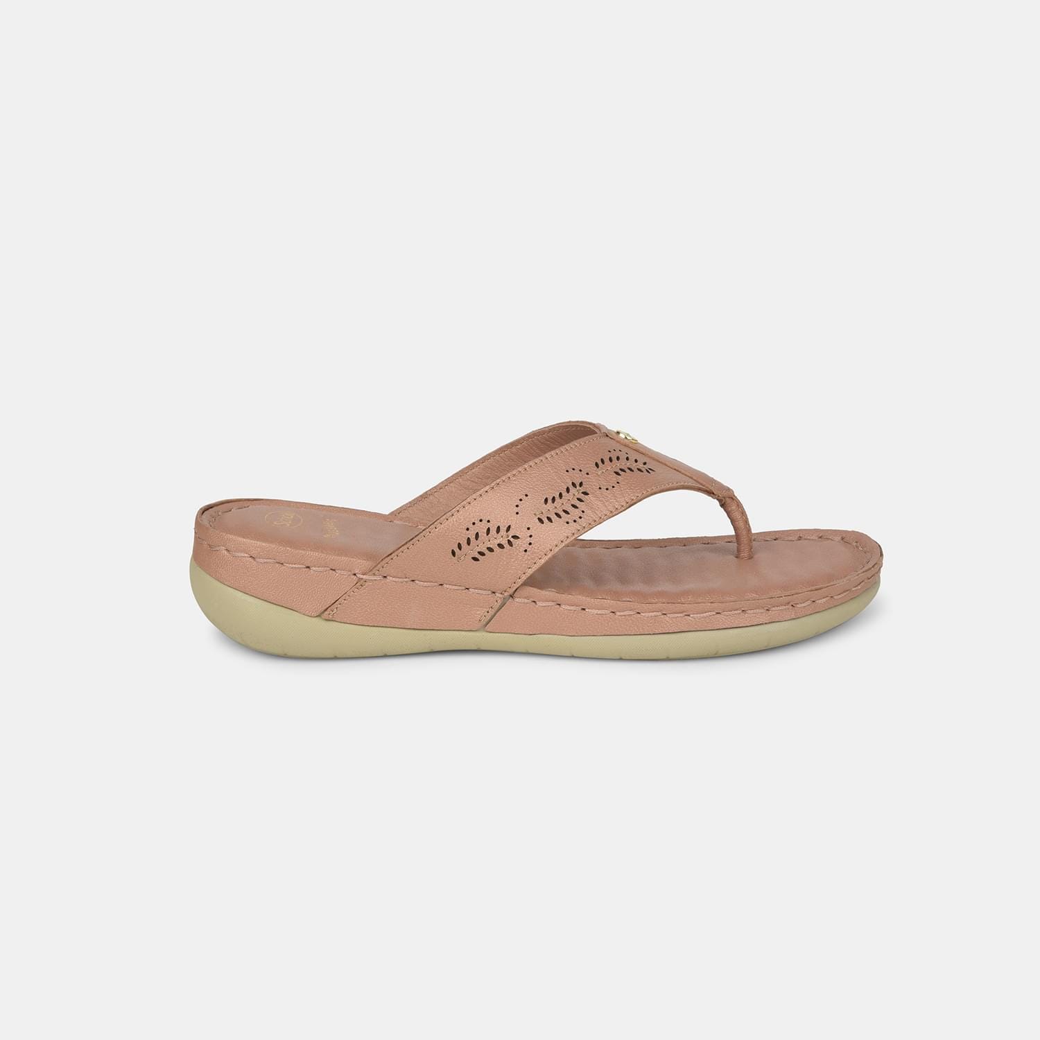 Scholl Rose Gold Thong for Women