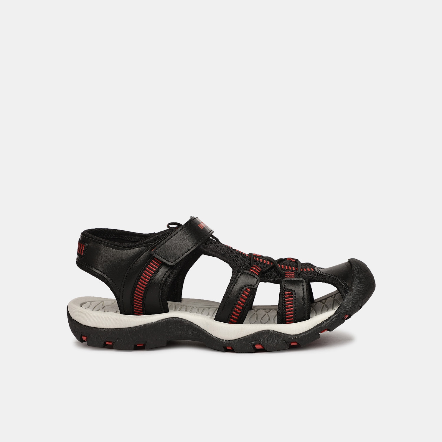 Bata black sandals with velcro closure for kids