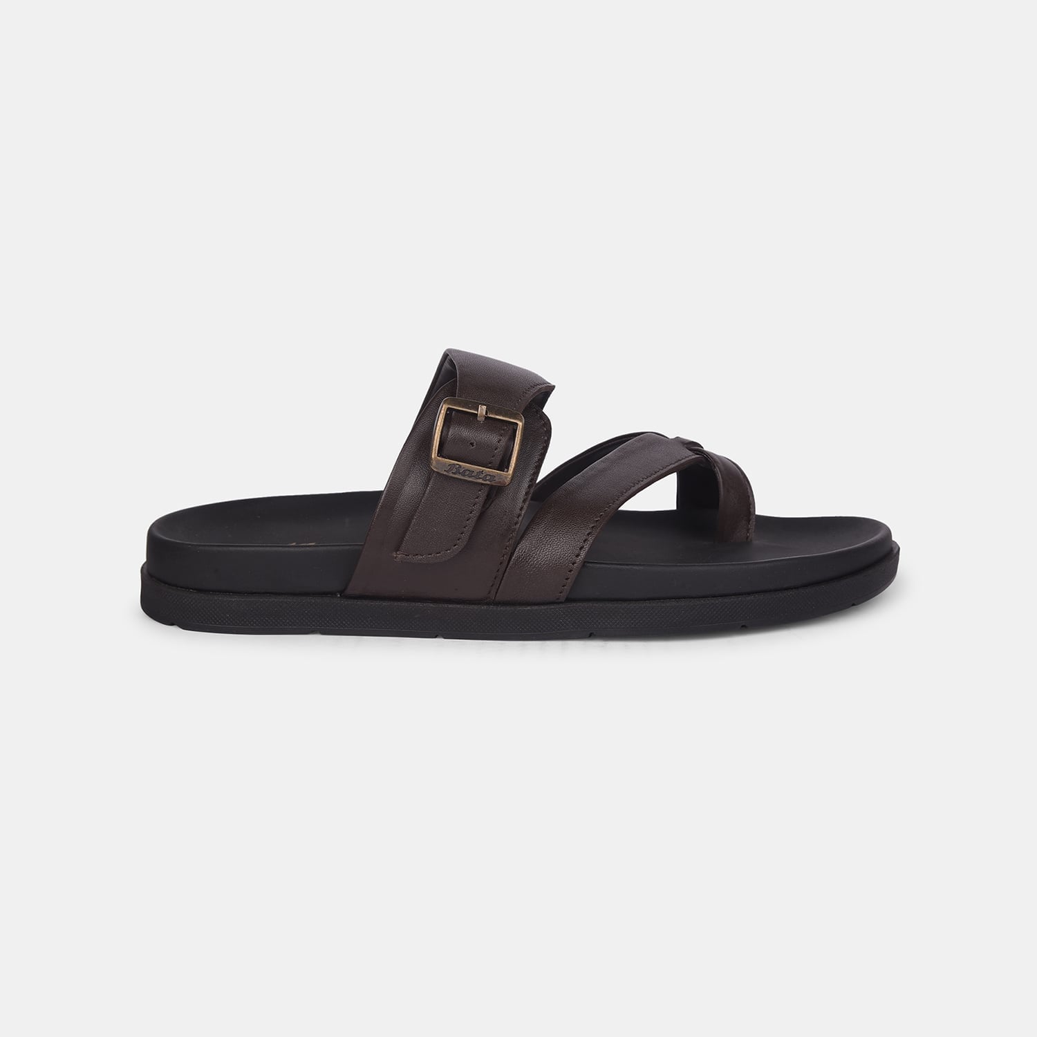 Bata Brown Slippers For Men