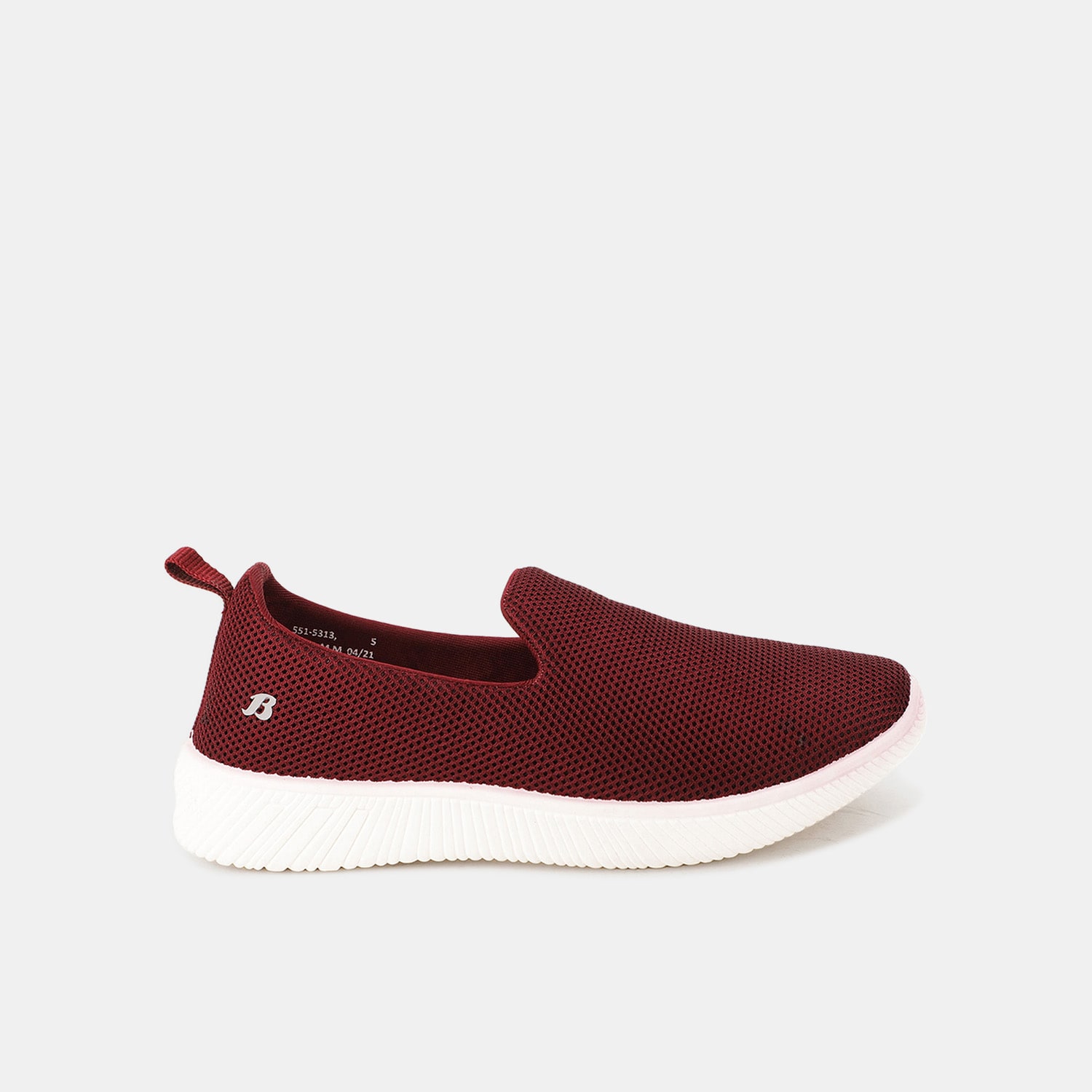 Bata red casual slip-on shoes for women