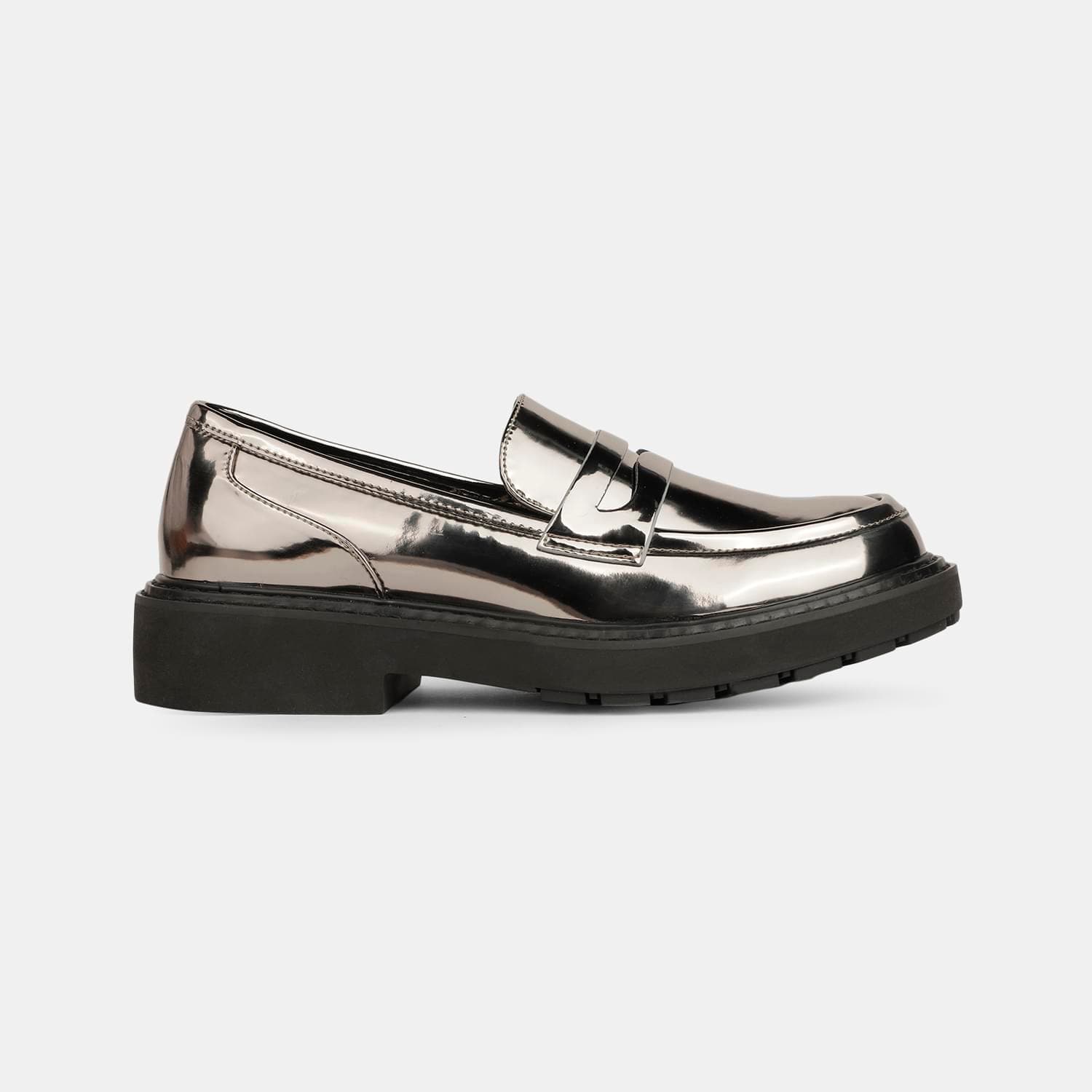NINE WEST GUNMETAL LOAFER FOR WOMEN