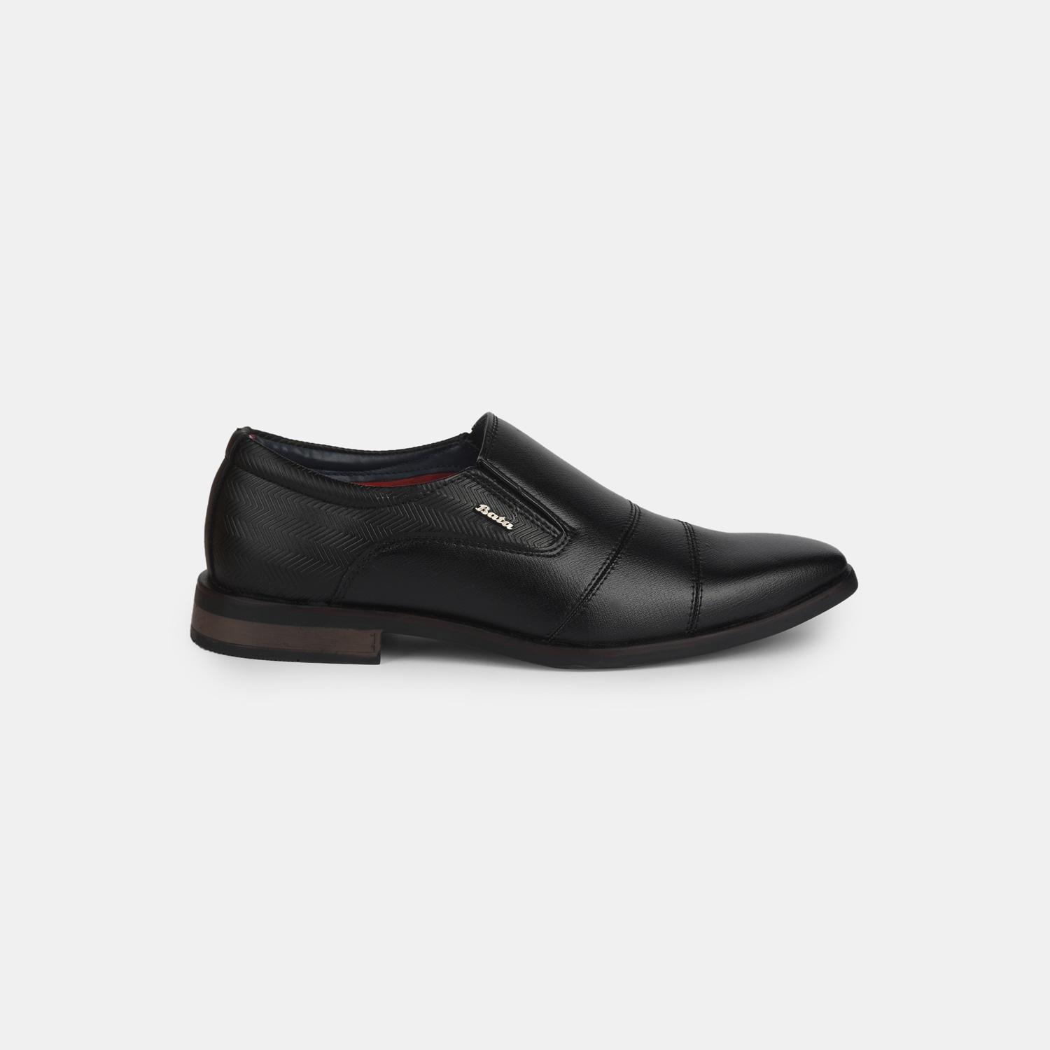 Bata Black Formal Lace-Up Shoes For Men