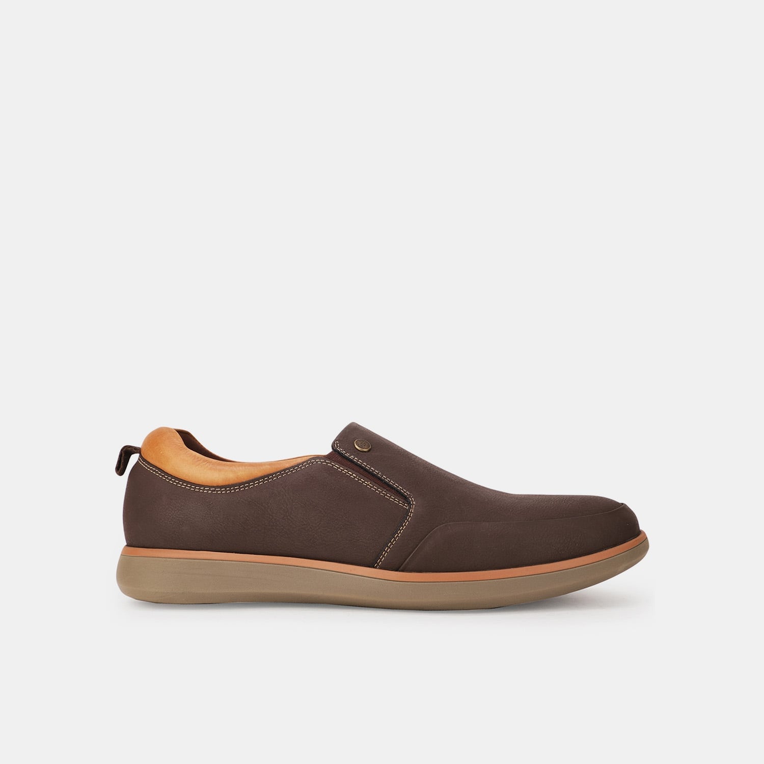Bata Comfit brown textured casual slip-on sneaker shoes for men