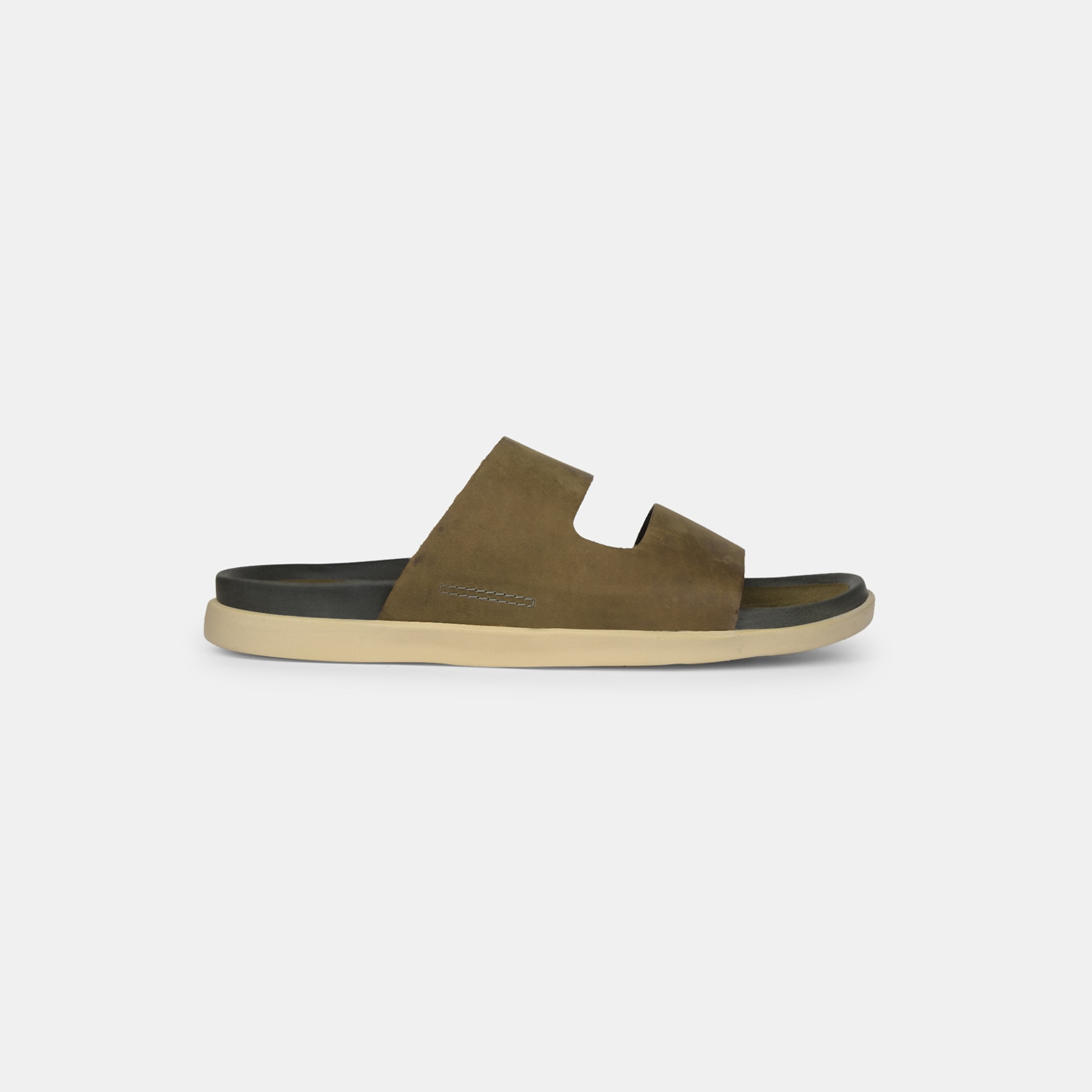 Bata Olive Slippers For Men