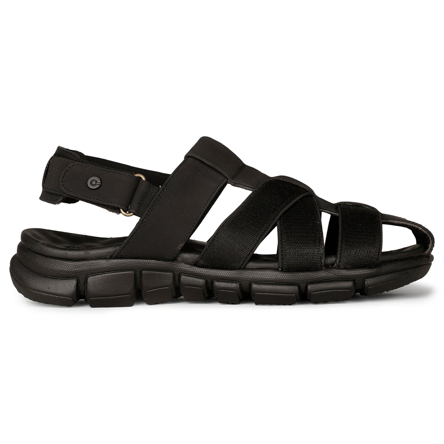 Bata Comfit black casual fishermen sandals for men