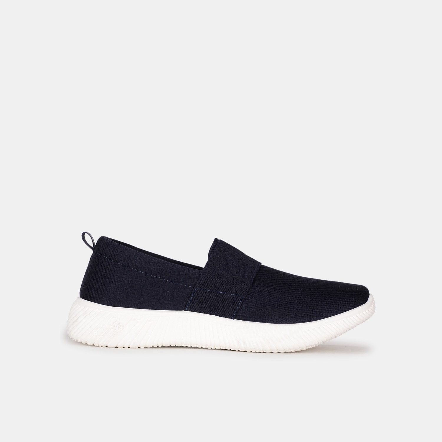 Bata blue textile casual slip-ons for women
