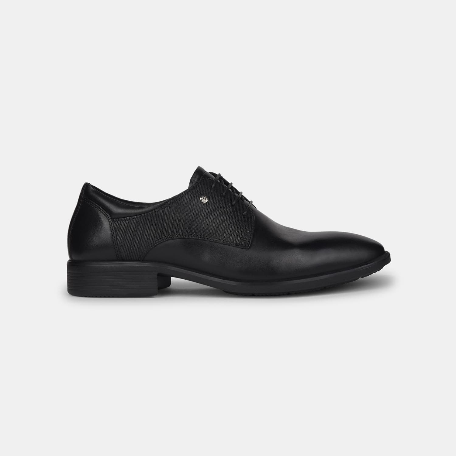 Hush Puppies Black Derby Formal Shoes For Men