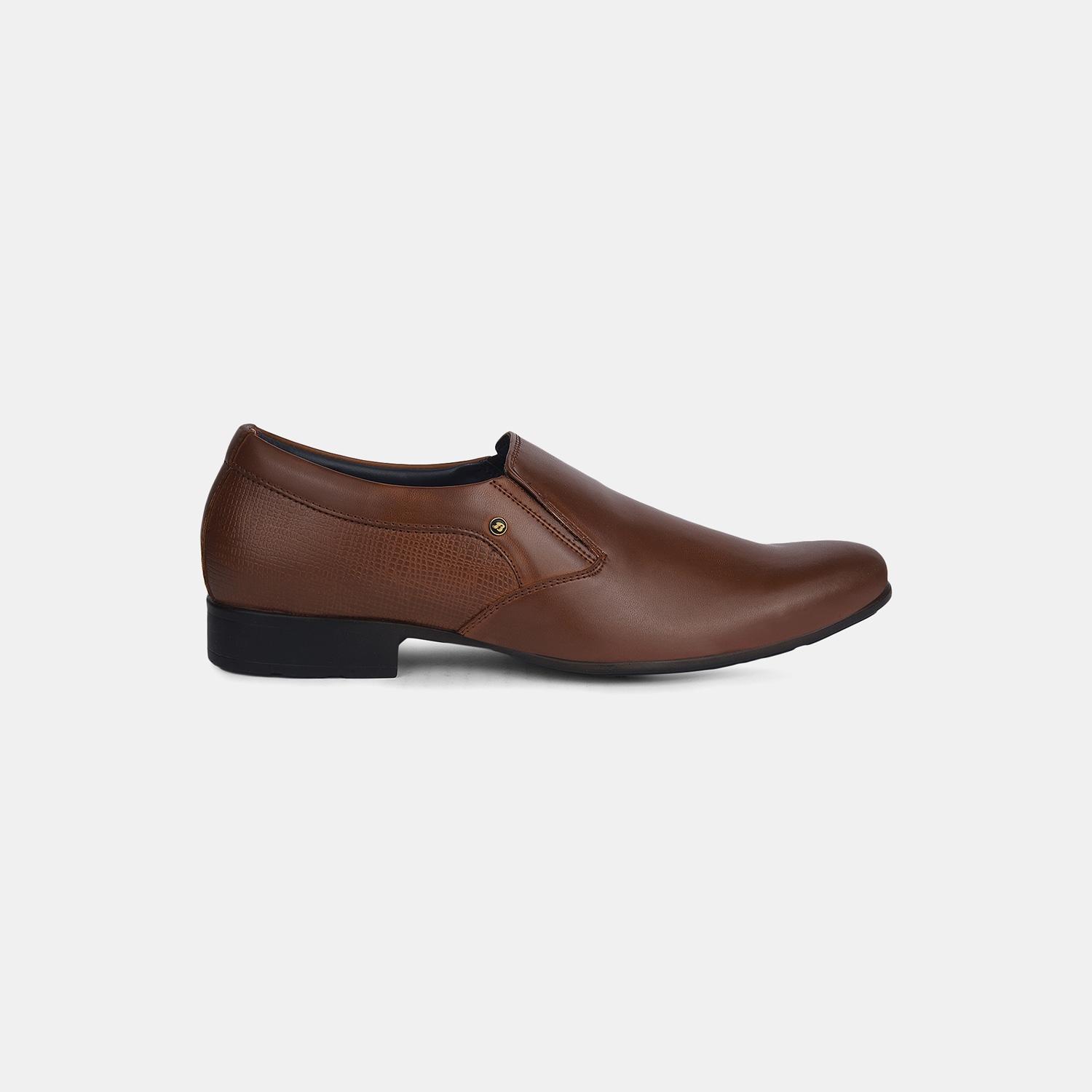 Bata Tan Formal Slip-On Shoes For Men