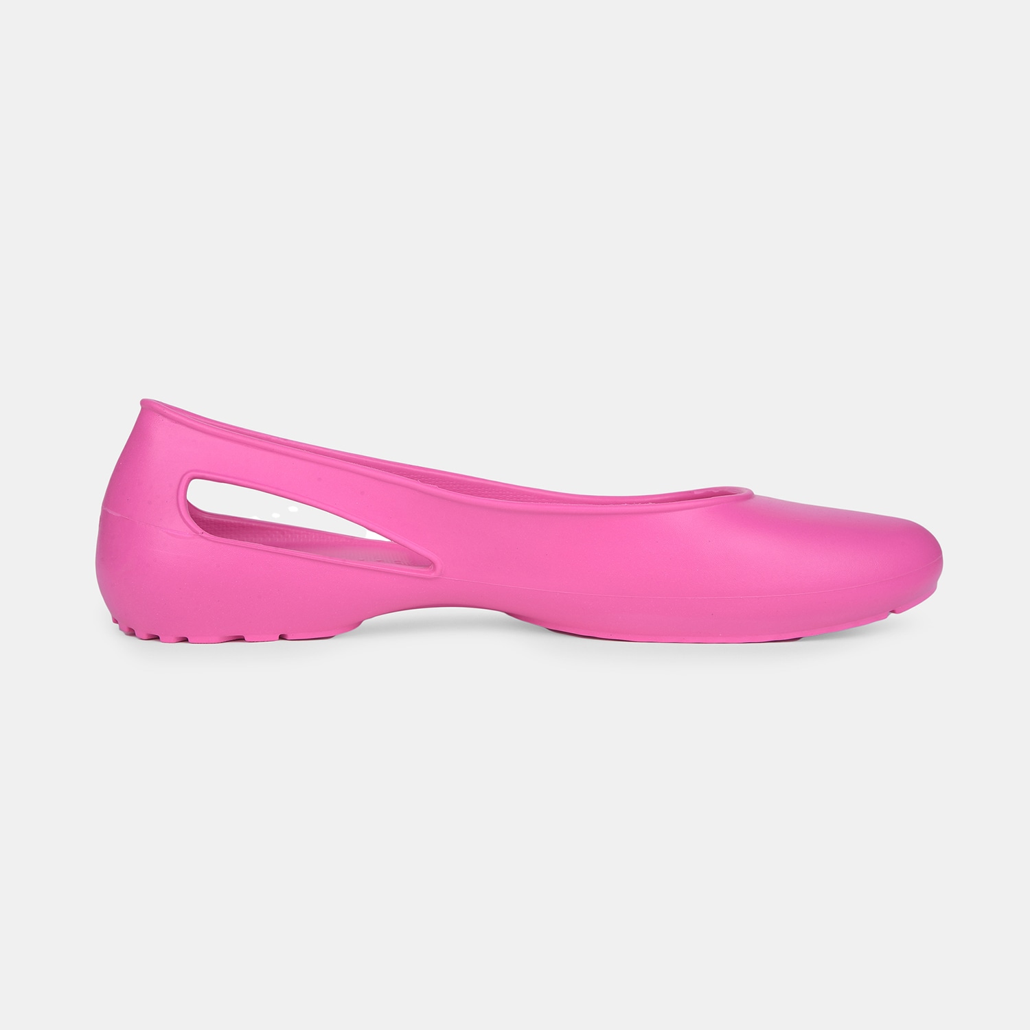FLOATZ PINK ROUND TOE BALLERINA FLATS FOR WOMEN