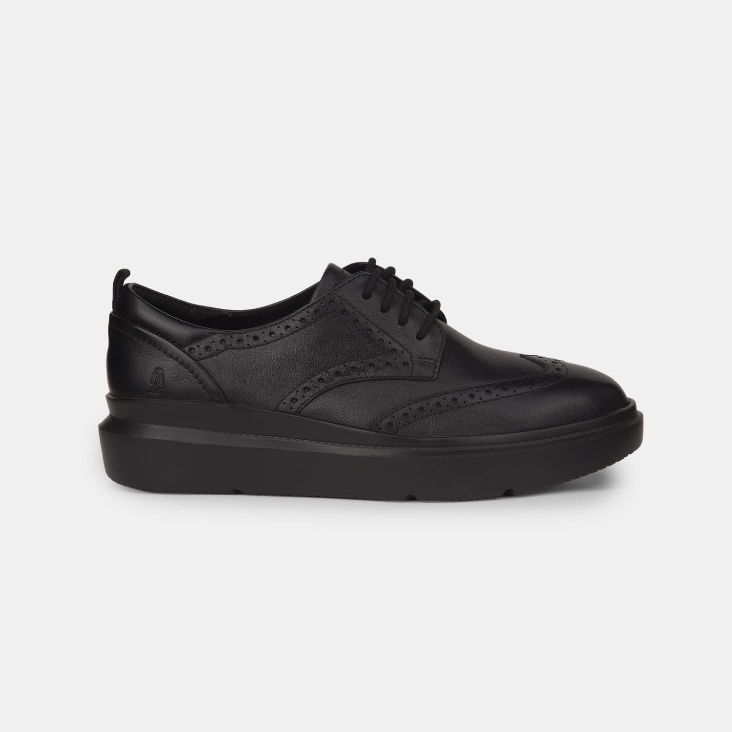 Hush Puppies Black Lace Up Casual Shoes For Women
