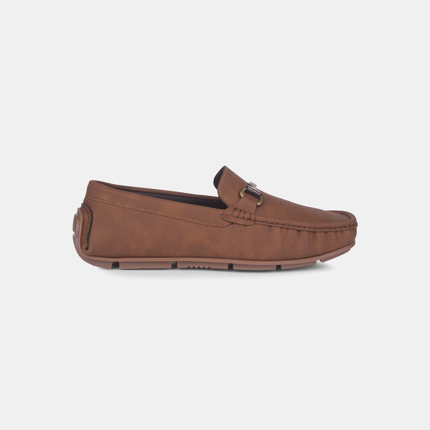Red Label Tan Loafers For Men