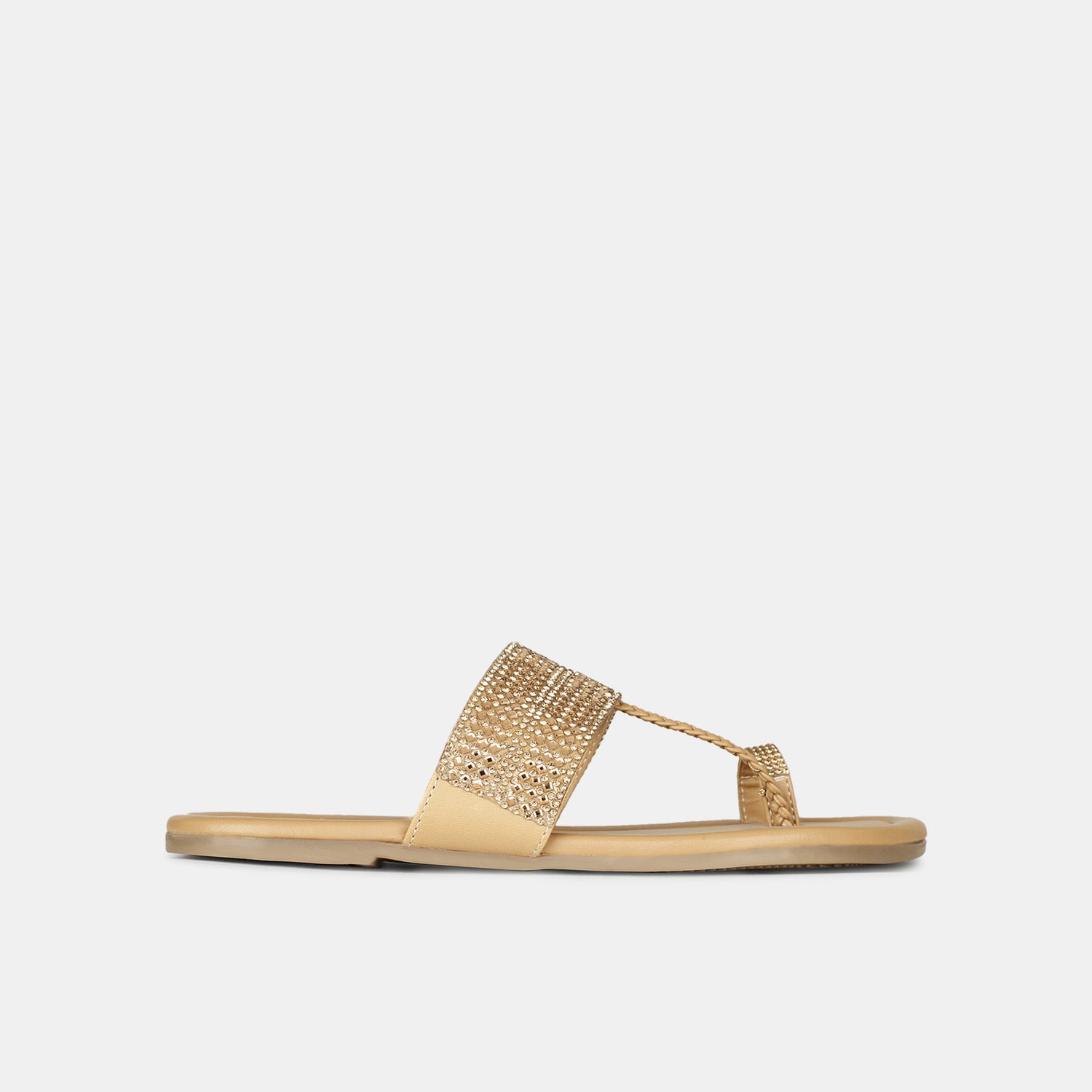 Bata Gold Flat Toe-ring for Women