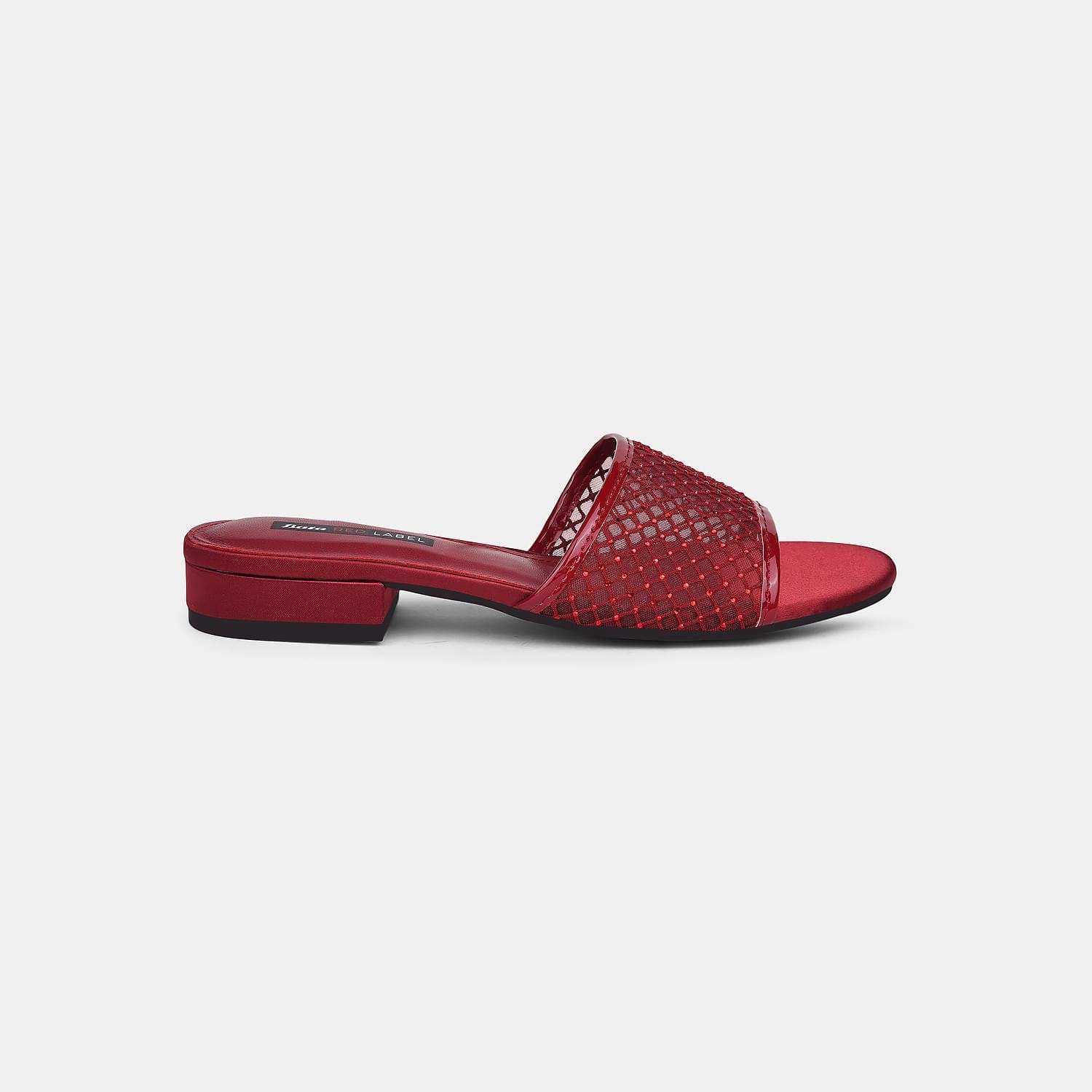 Red Label Maroon Mule for Women