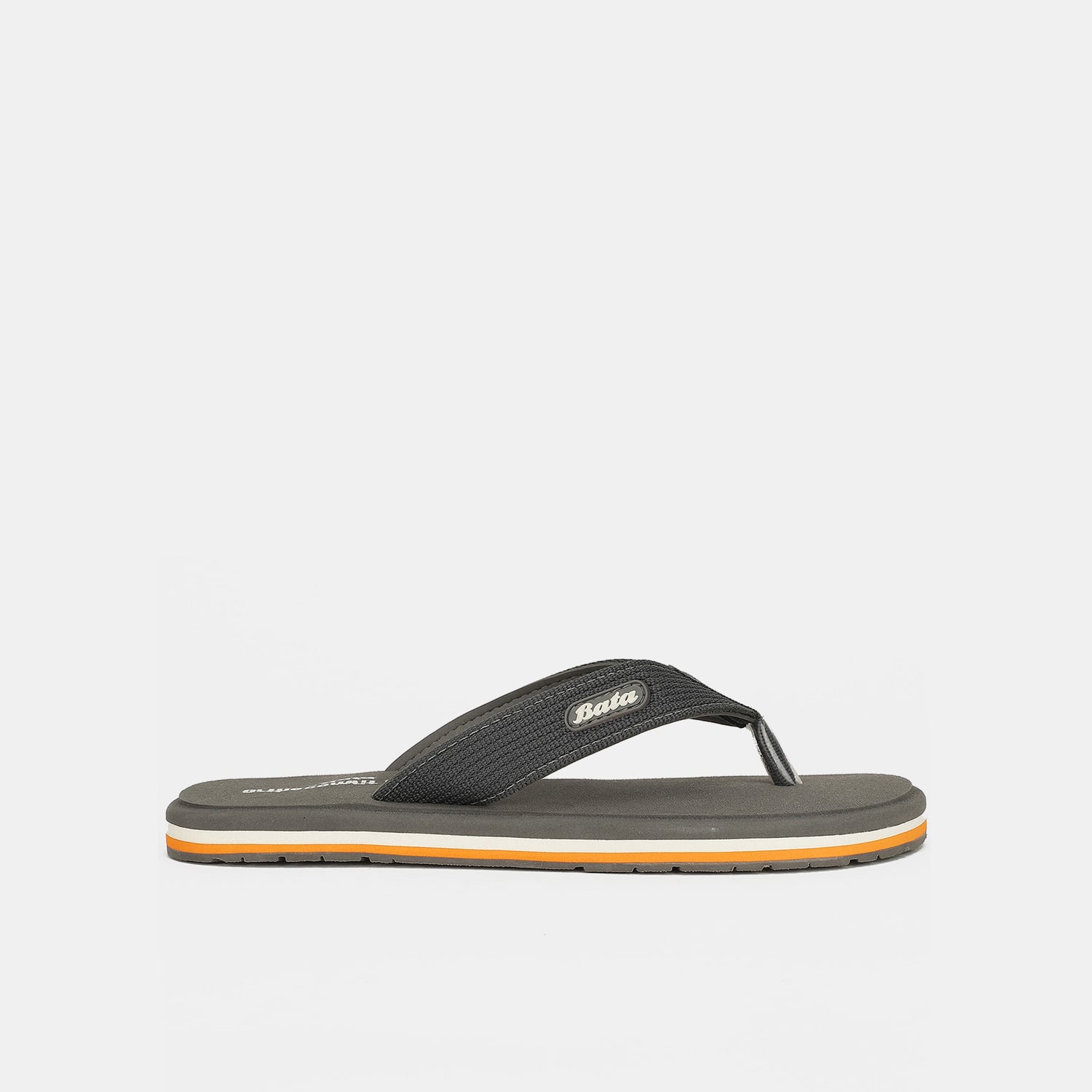 Bata sunshine grey flip-flop thongs for men