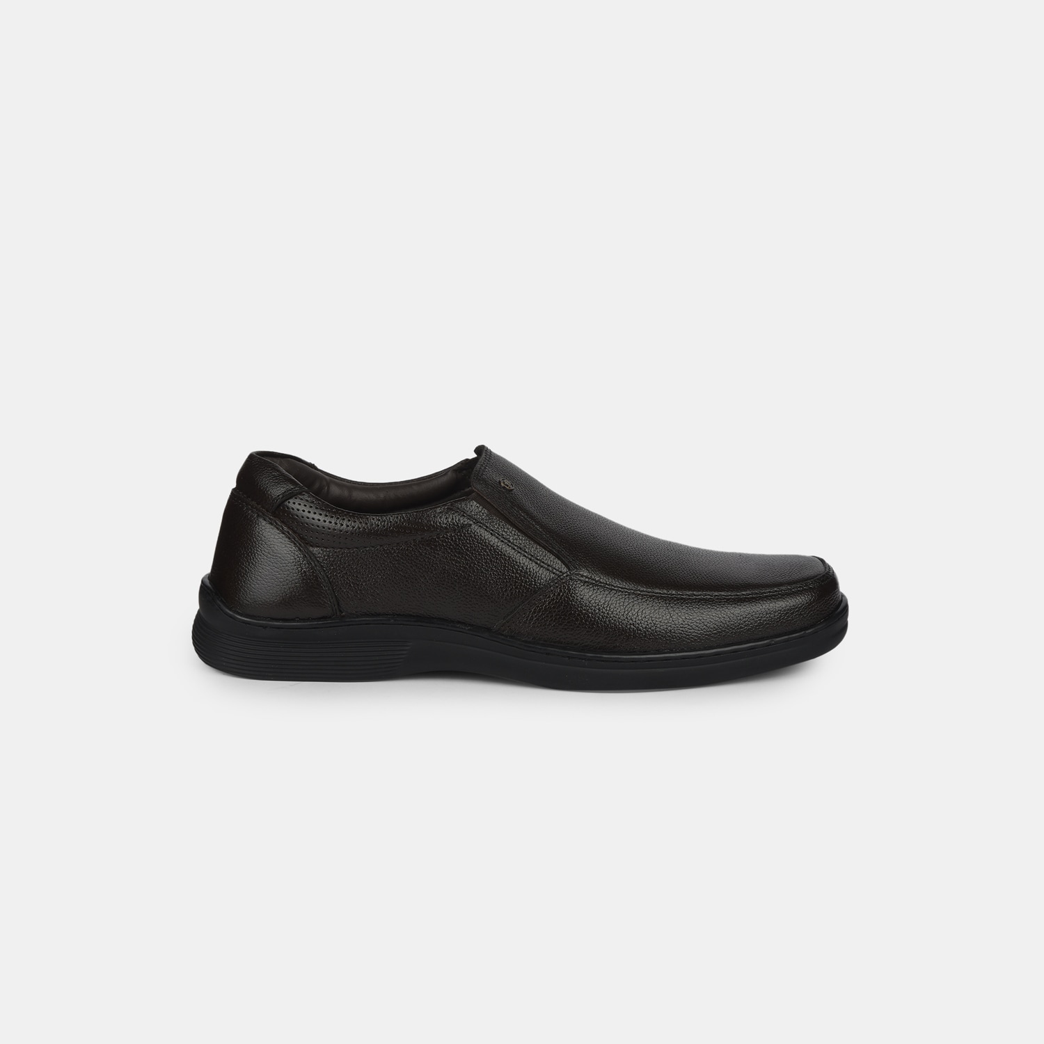Bata Dark Brown Formal Slip-On Shoes For Men