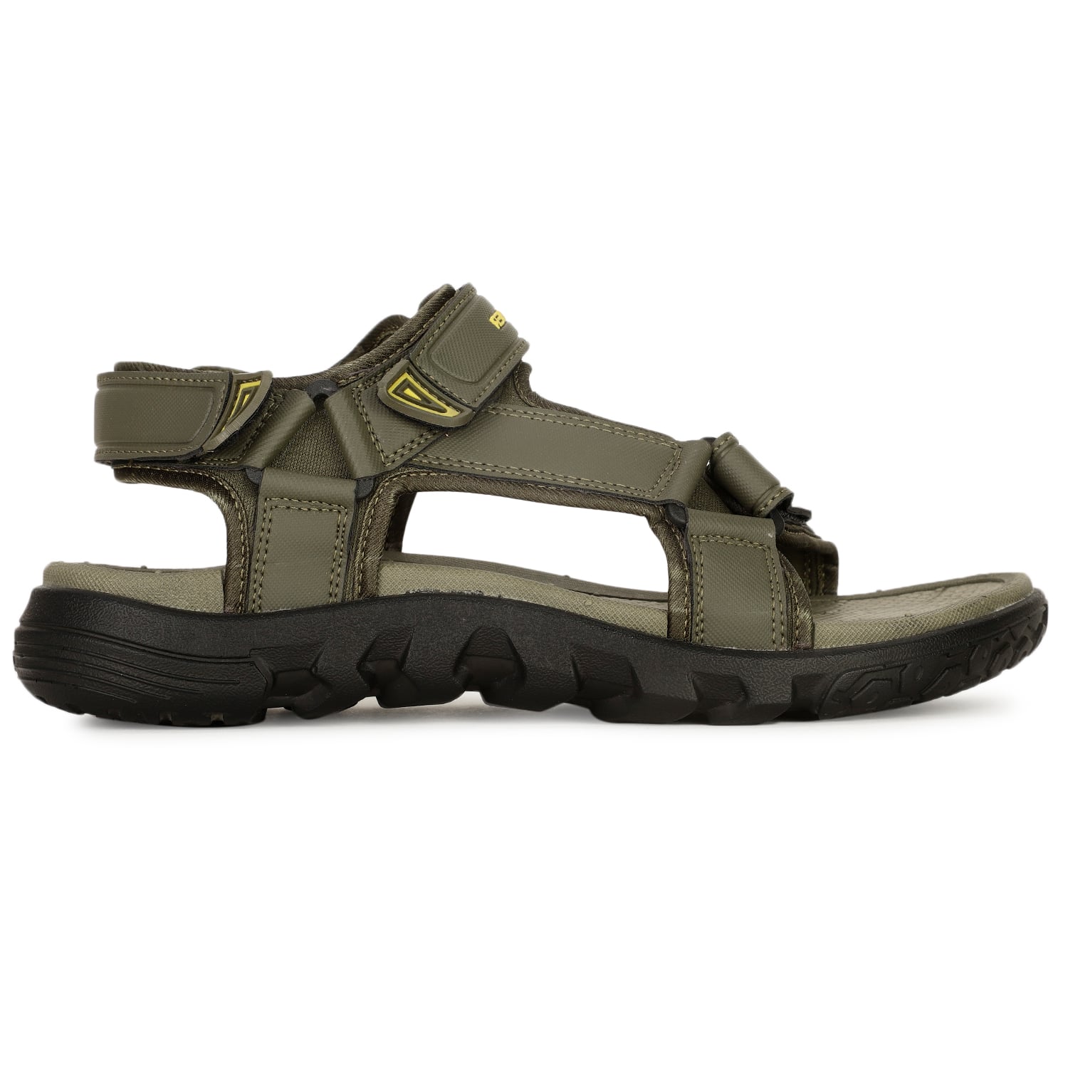 Weinbrenner olive sports sandals with velcro closure for men