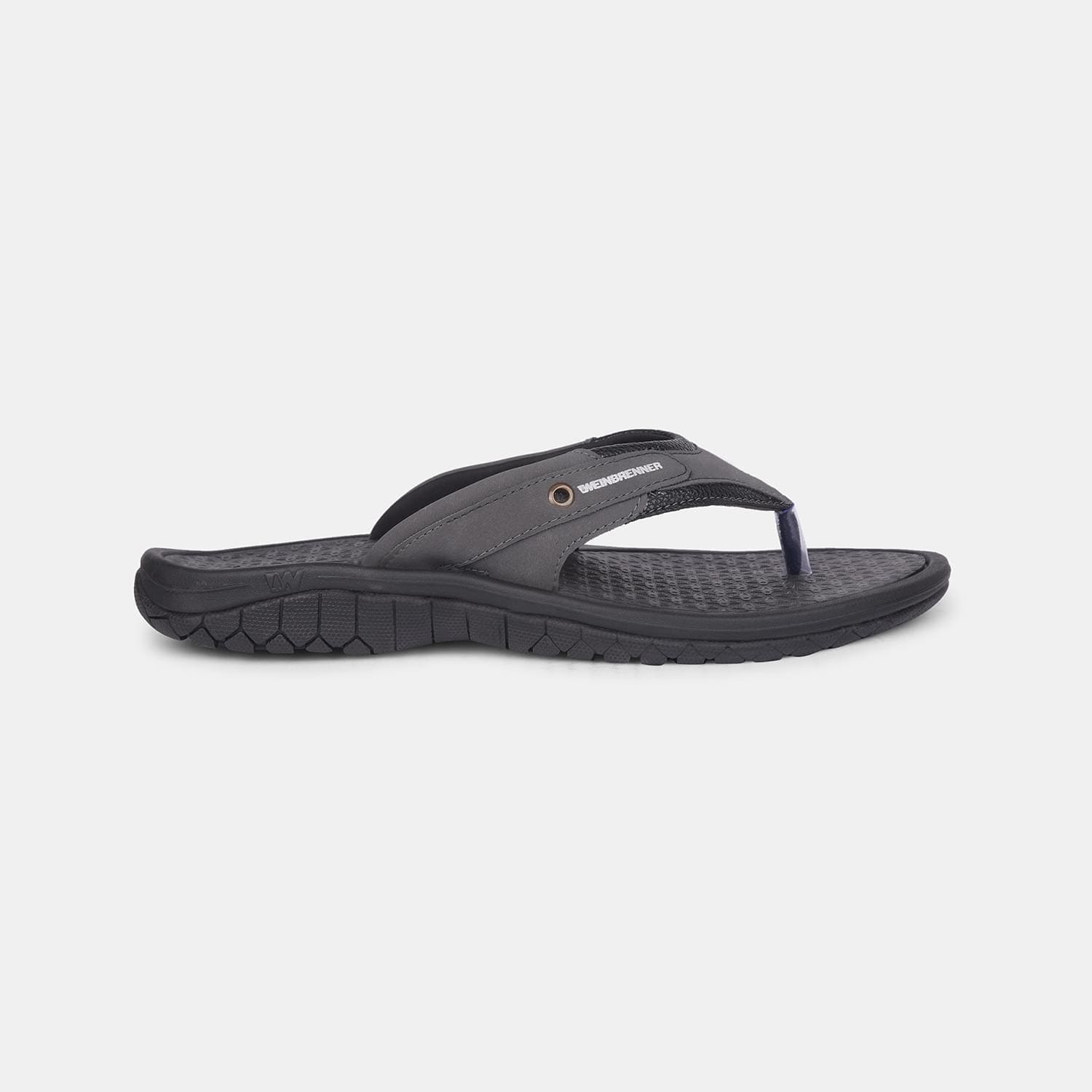 Weinbrenner black casual thong slippers for men
