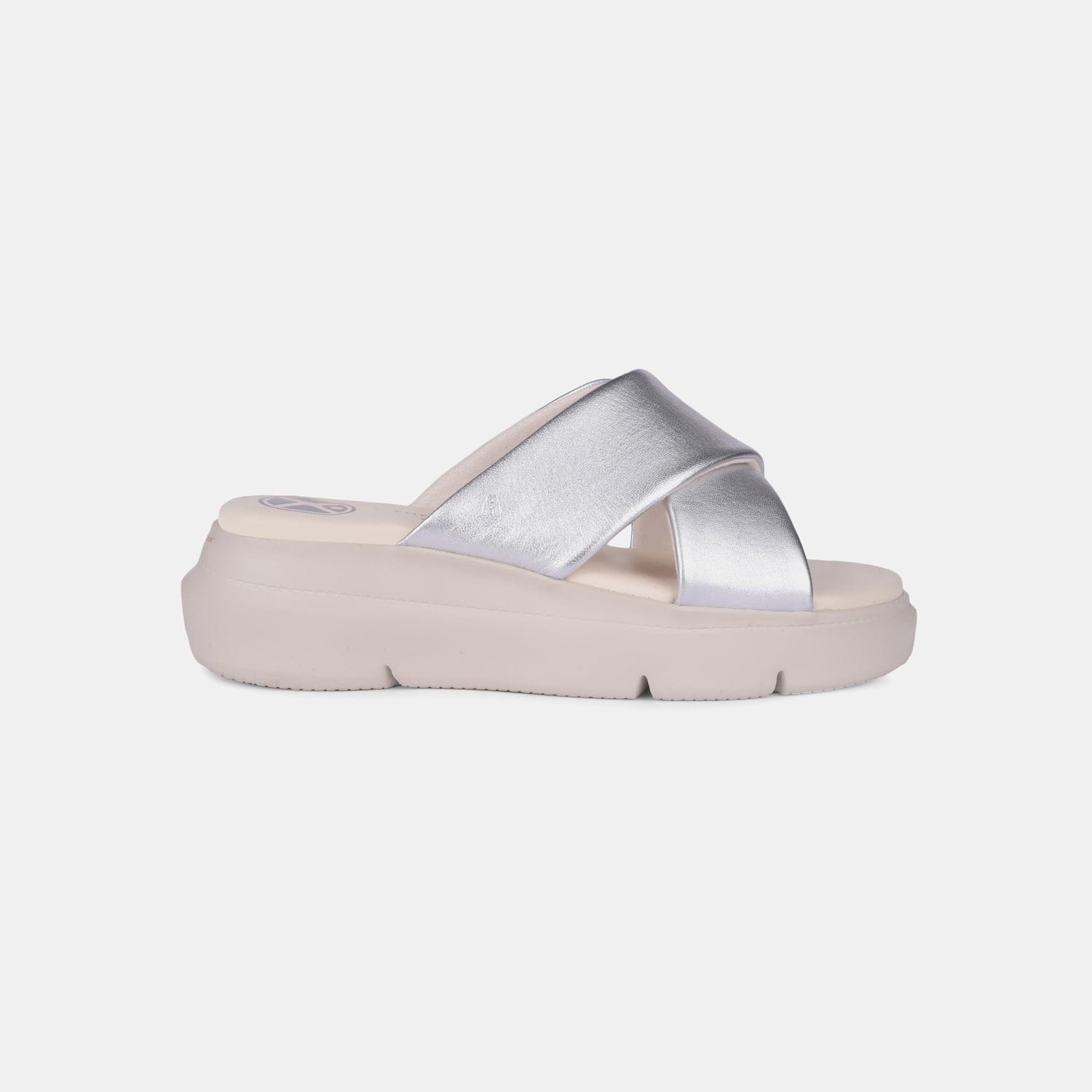 Hush Puppies Silver Mule For Women