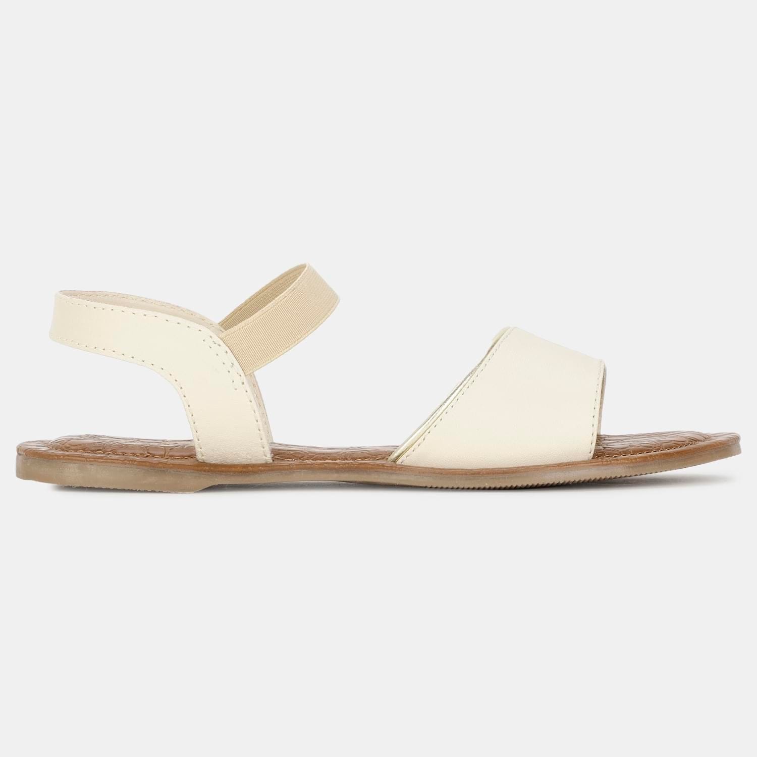 Bata Offwhite Flat Sandals for Women