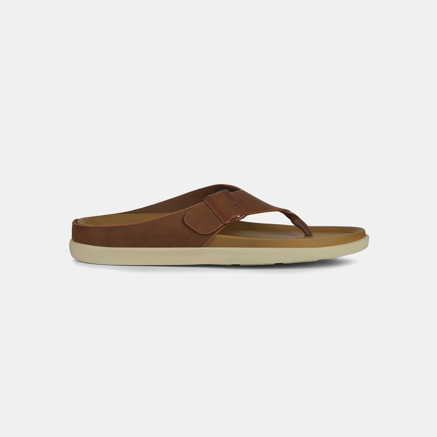 Bata Tan Slippers For Men