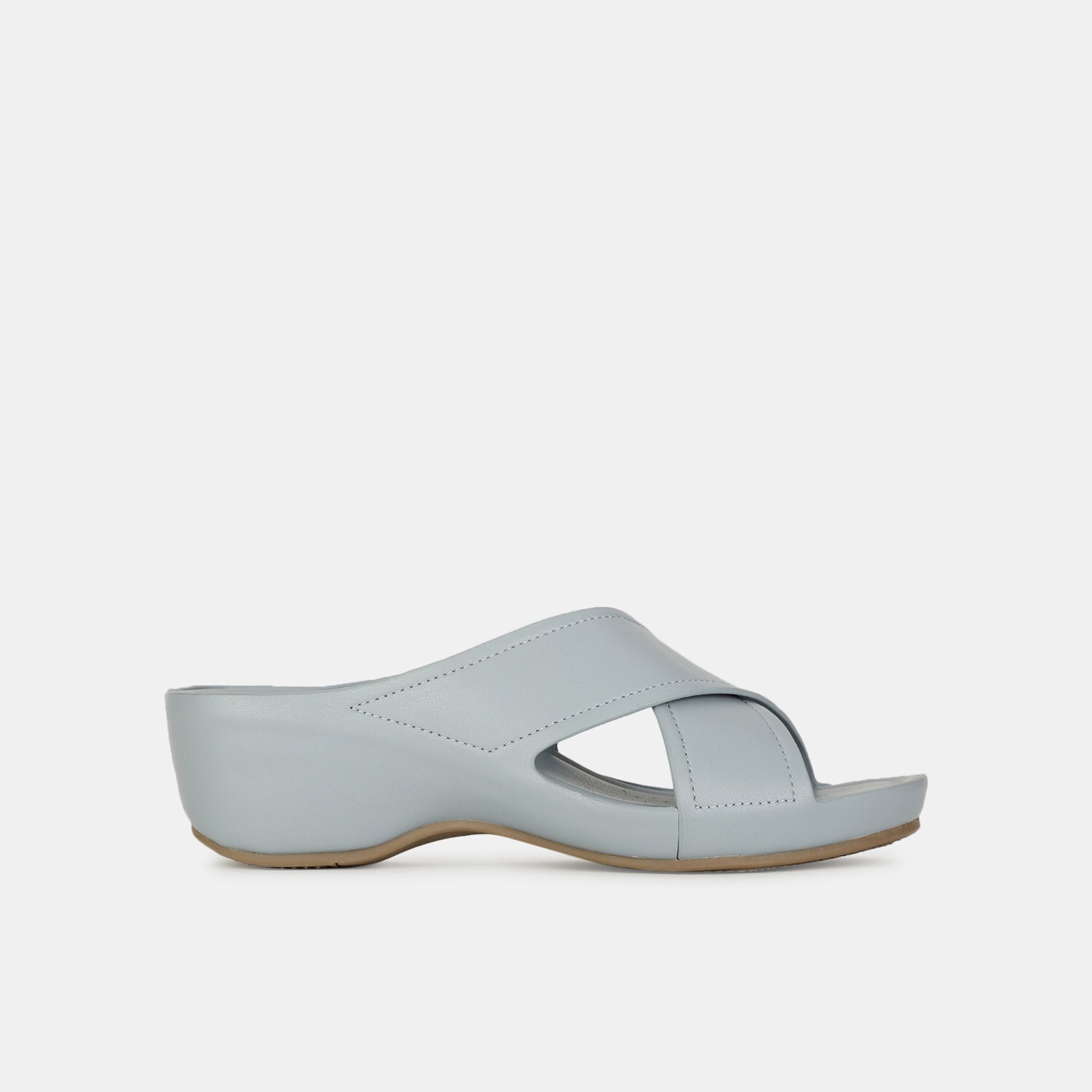 Bata comfit blue casual mule slippers for women